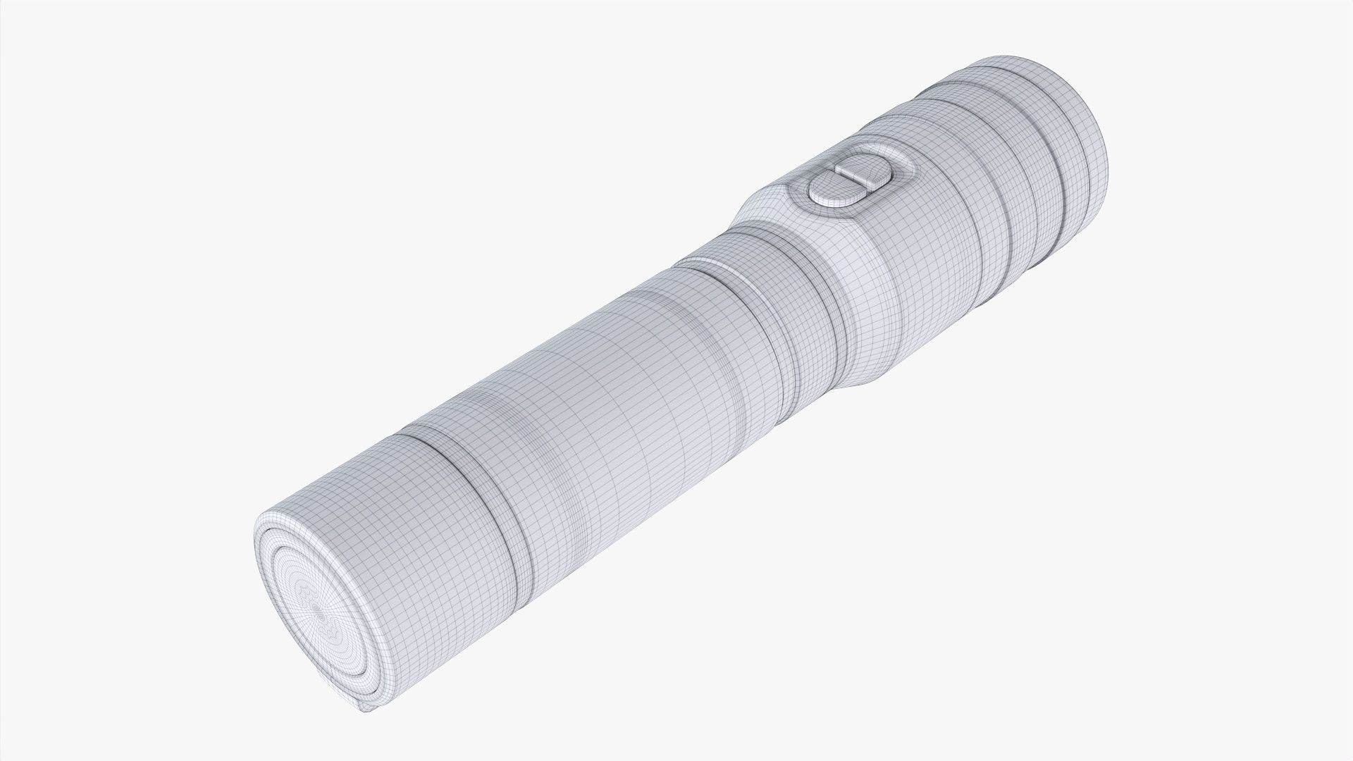 LED flashlight rechargeable 01 3D model_8