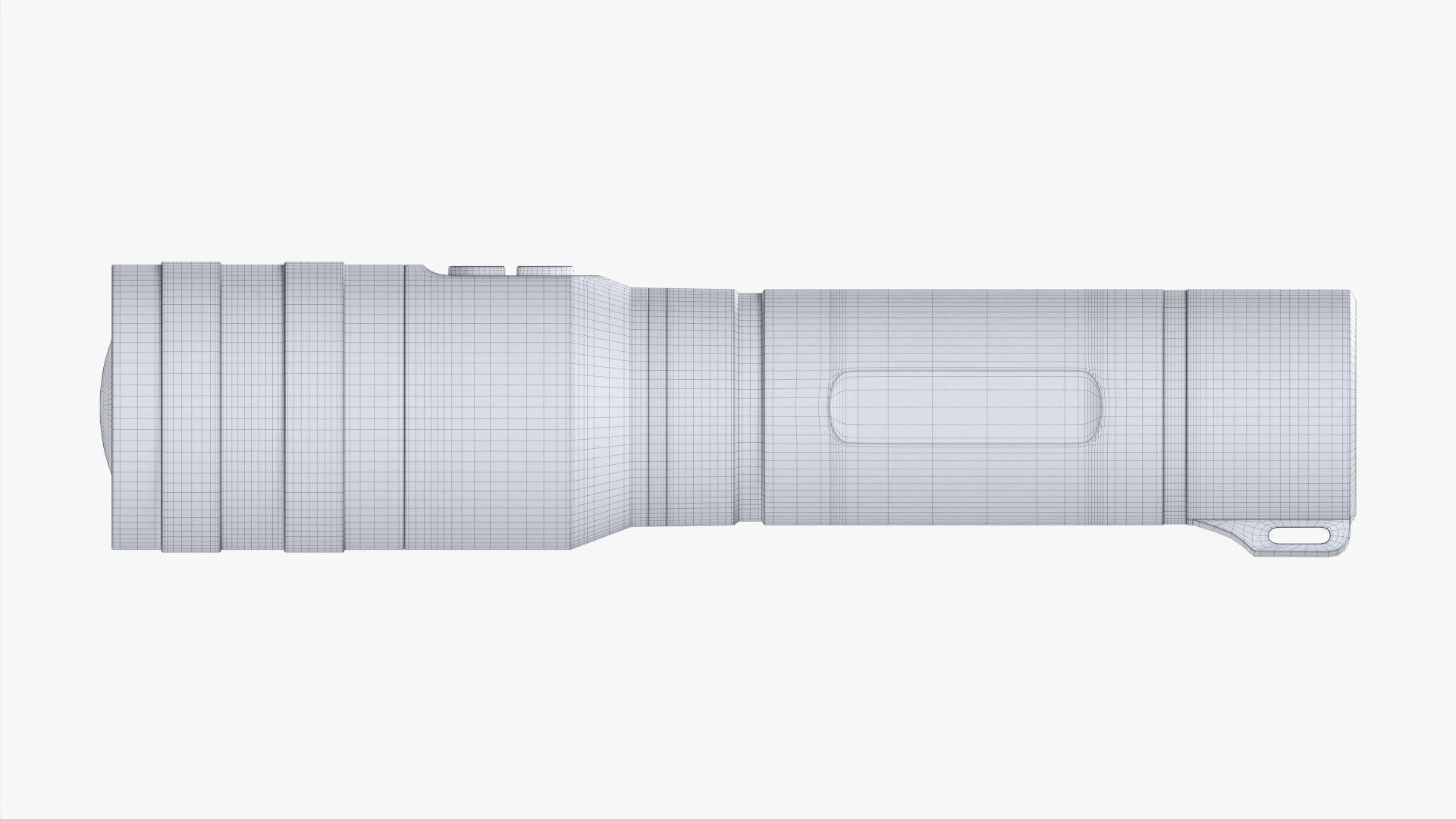 LED flashlight rechargeable 01 3D model_12
