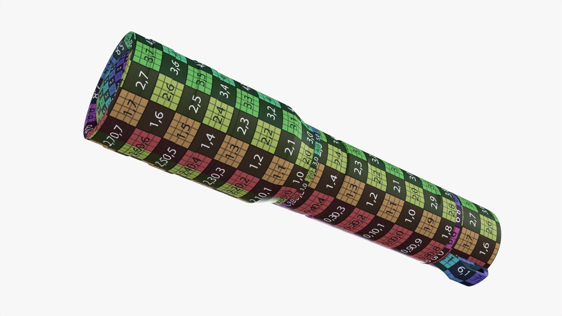 LED flashlight rechargeable 01 3D model_15