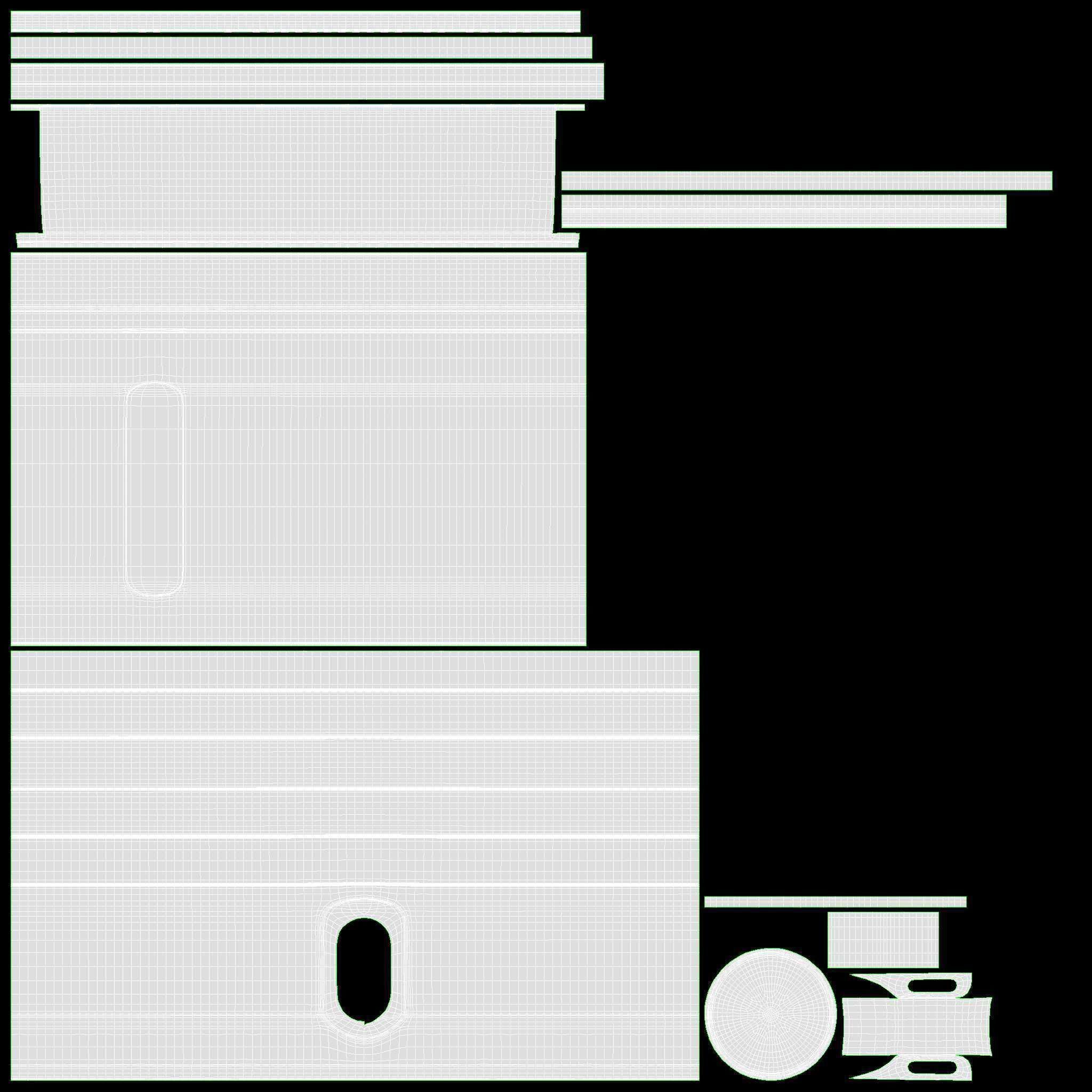 LED flashlight rechargeable 01 3D model_18