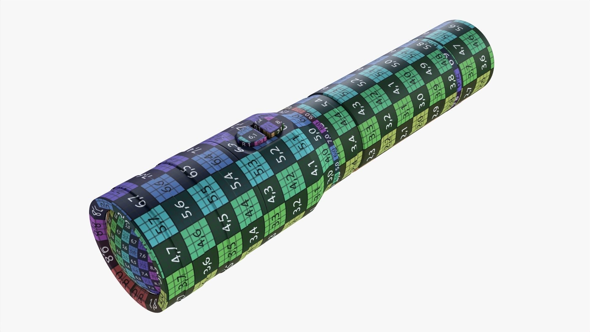 LED flashlight rechargeable 01 3D model_14