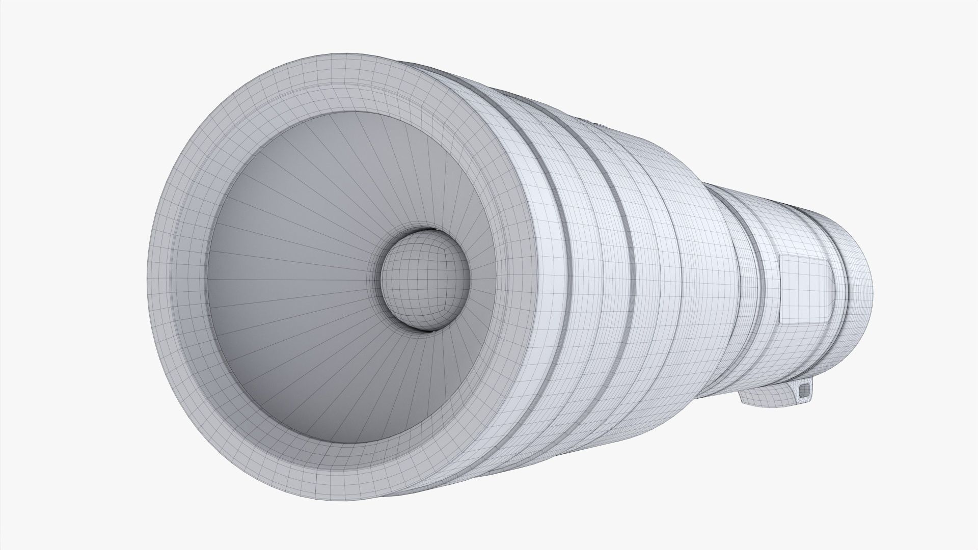 LED flashlight rechargeable 01 3D model_11