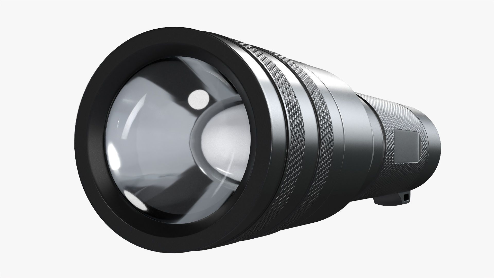 LED flashlight rechargeable 01 3D model_4