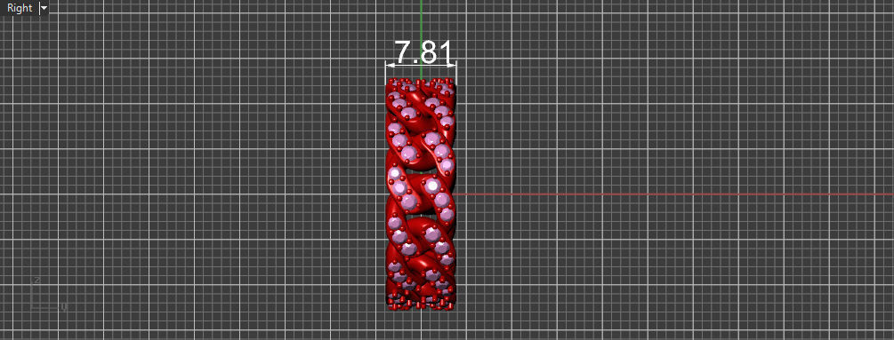 Cuban Chain Ring v2 3D print model_22