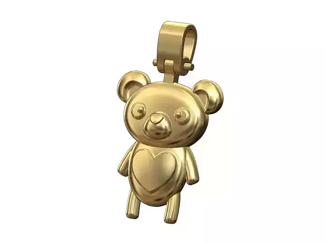Cute panda bear pendant with bail