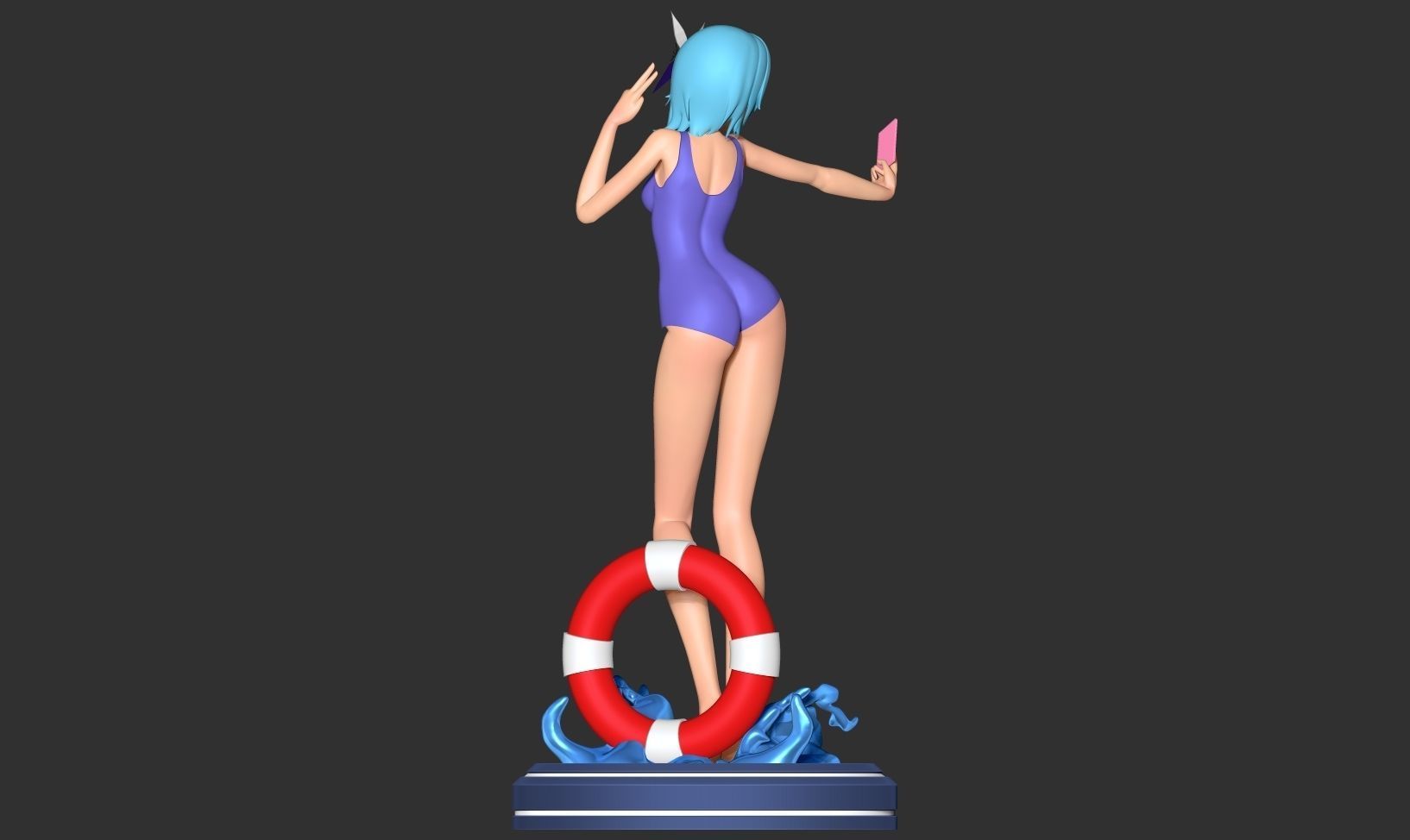 Eula in swimsuit - Genshin Impact Fanart 3D print model_17