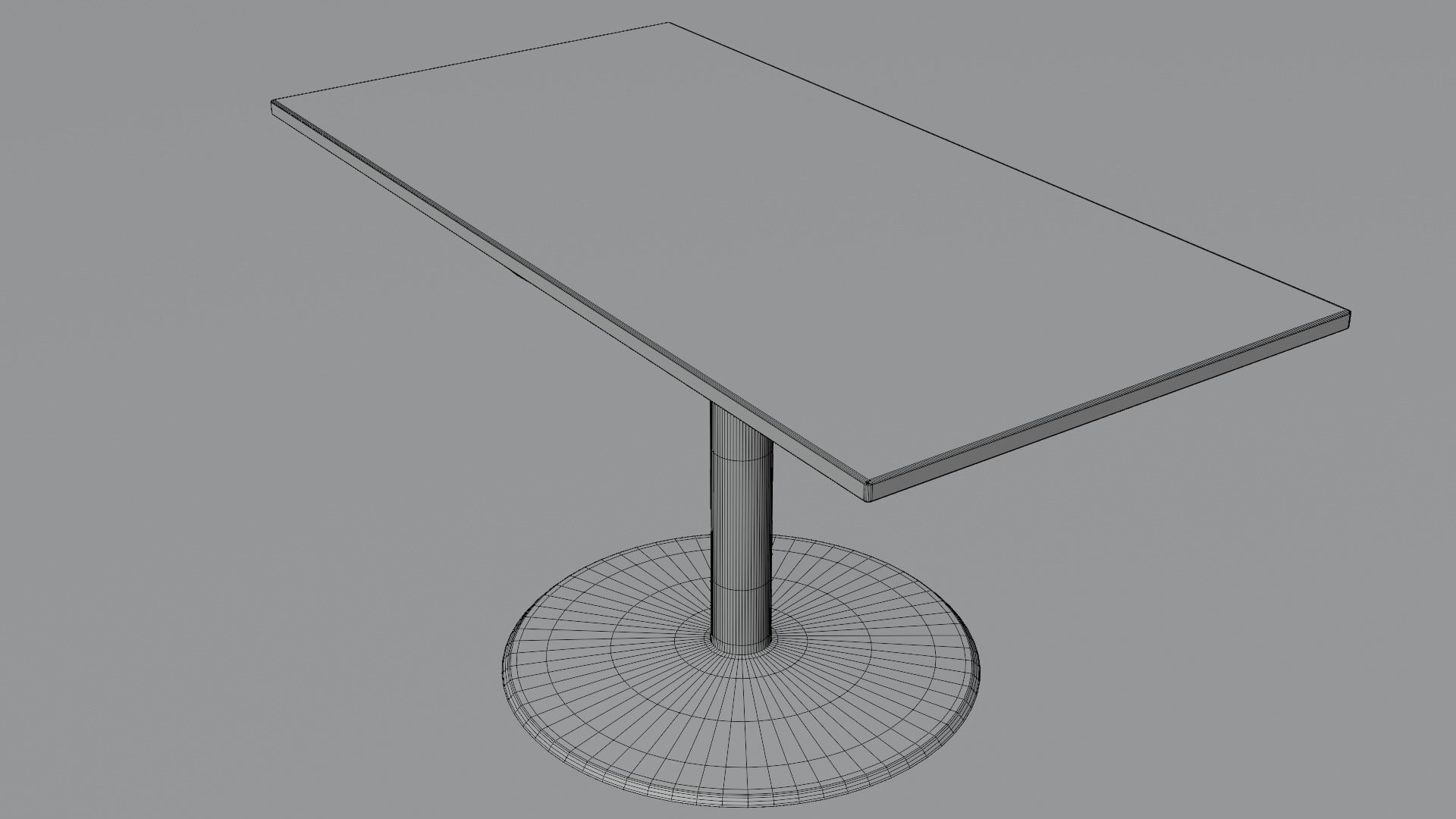 wooden table-A01 Free low-poly 3D model_10