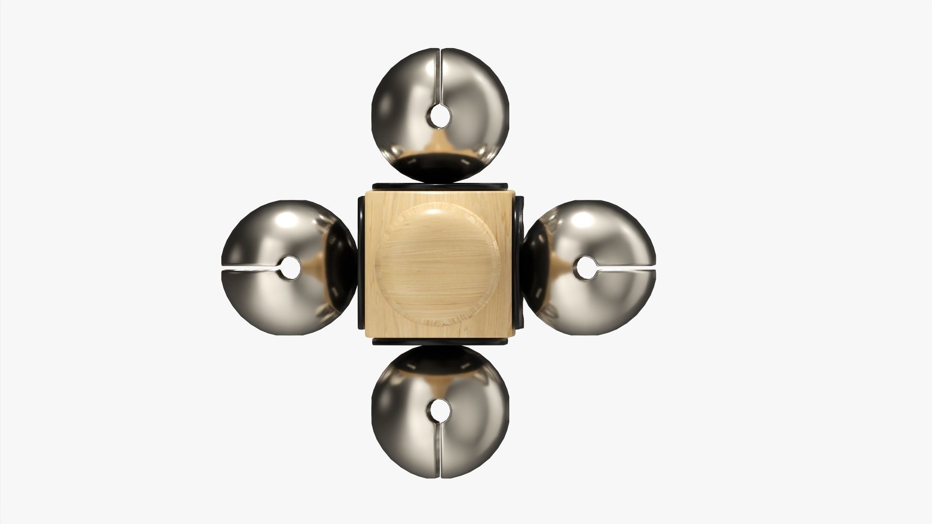Sleigh percussion bells 3D model_4