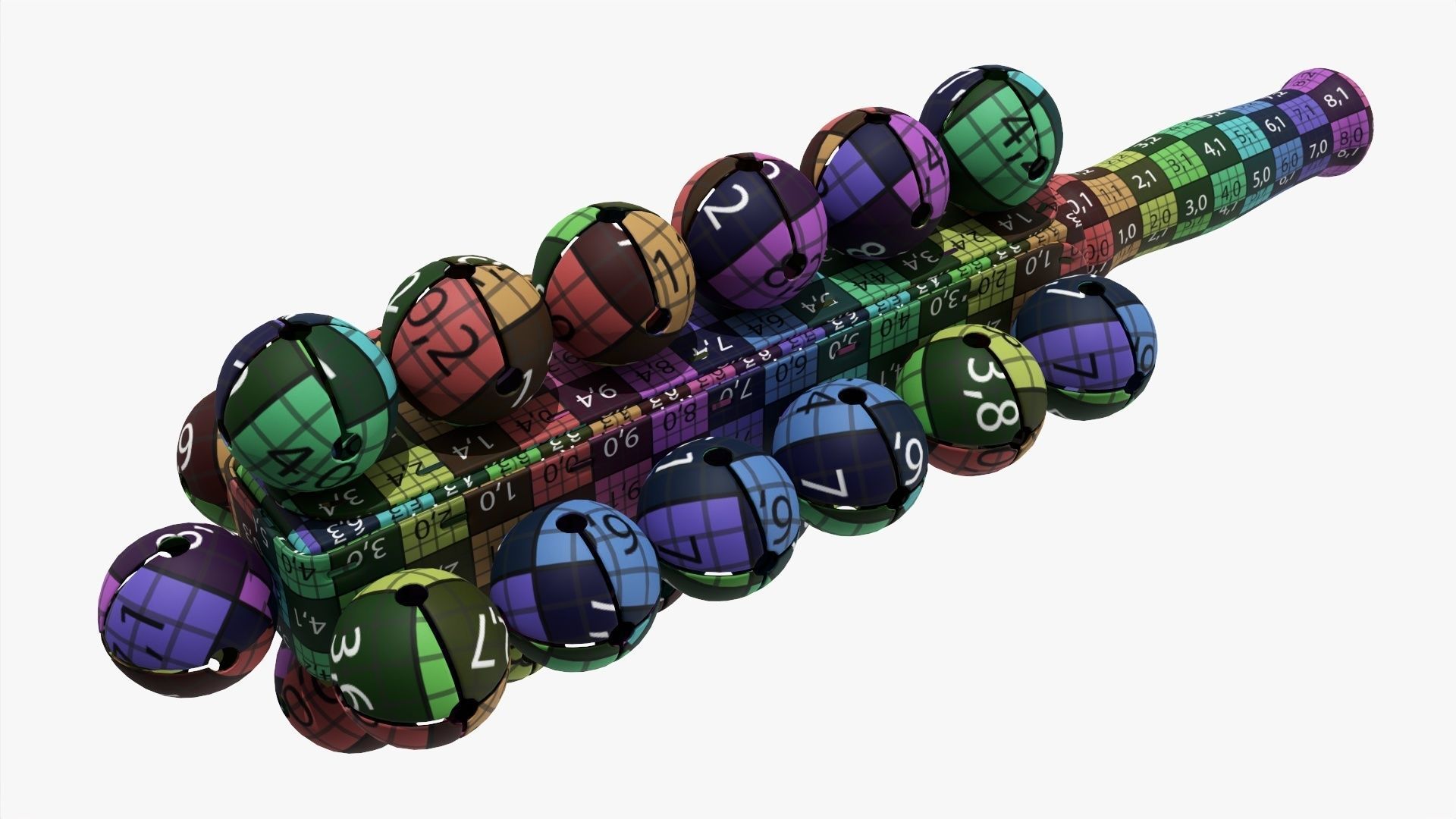 Sleigh percussion bells 3D model_7