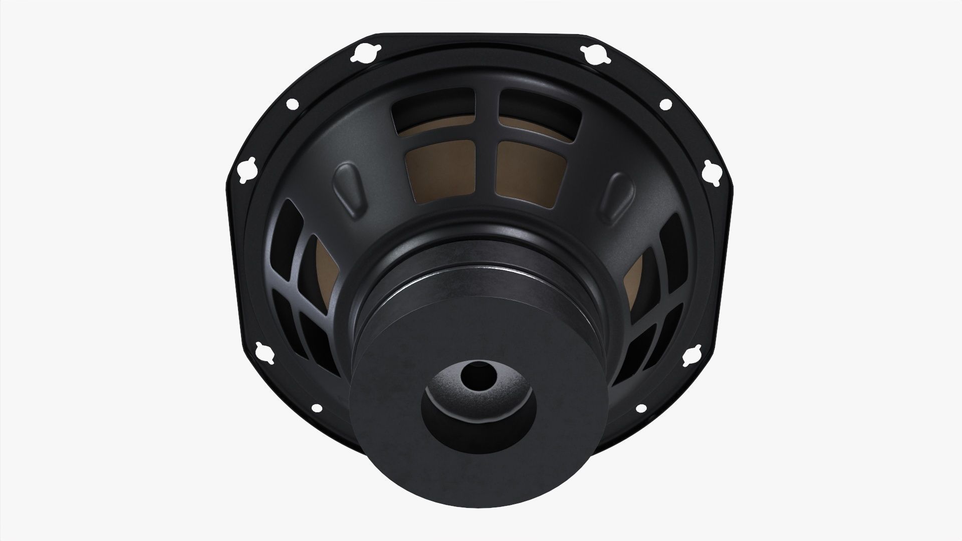 Studio monitor woofer 8-inch 3D model_2