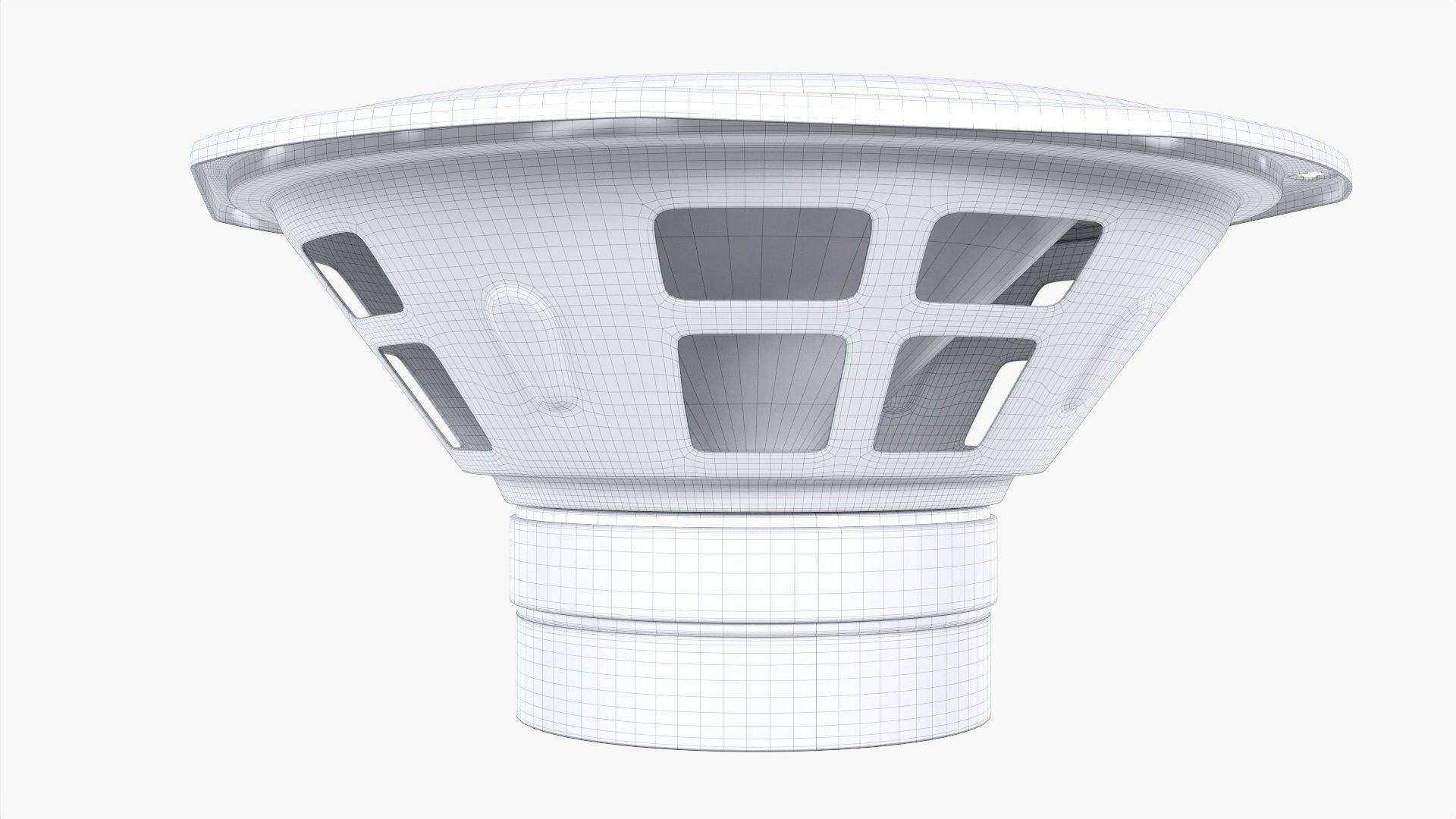 Studio monitor woofer 8-inch 3D model_7