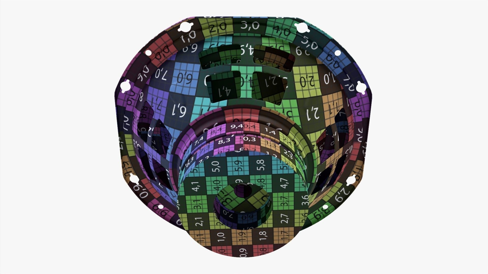 Studio monitor woofer 8-inch 3D model_10