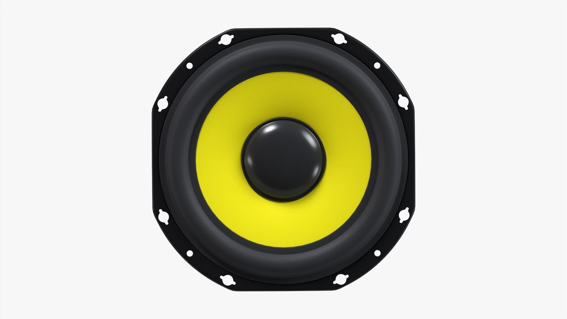 Studio monitor woofer 8-inch 3D model_5
