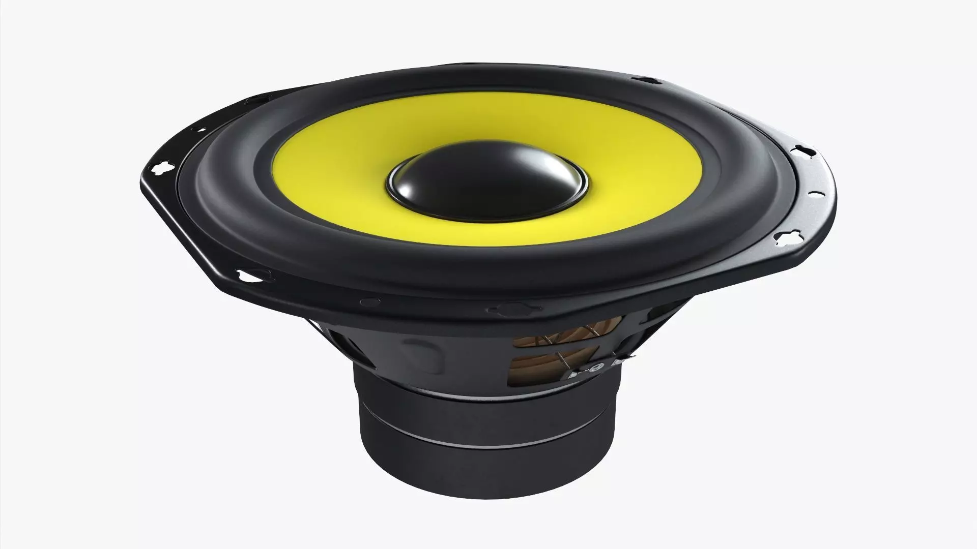 Studio monitor woofer 8-inch 3D model_0