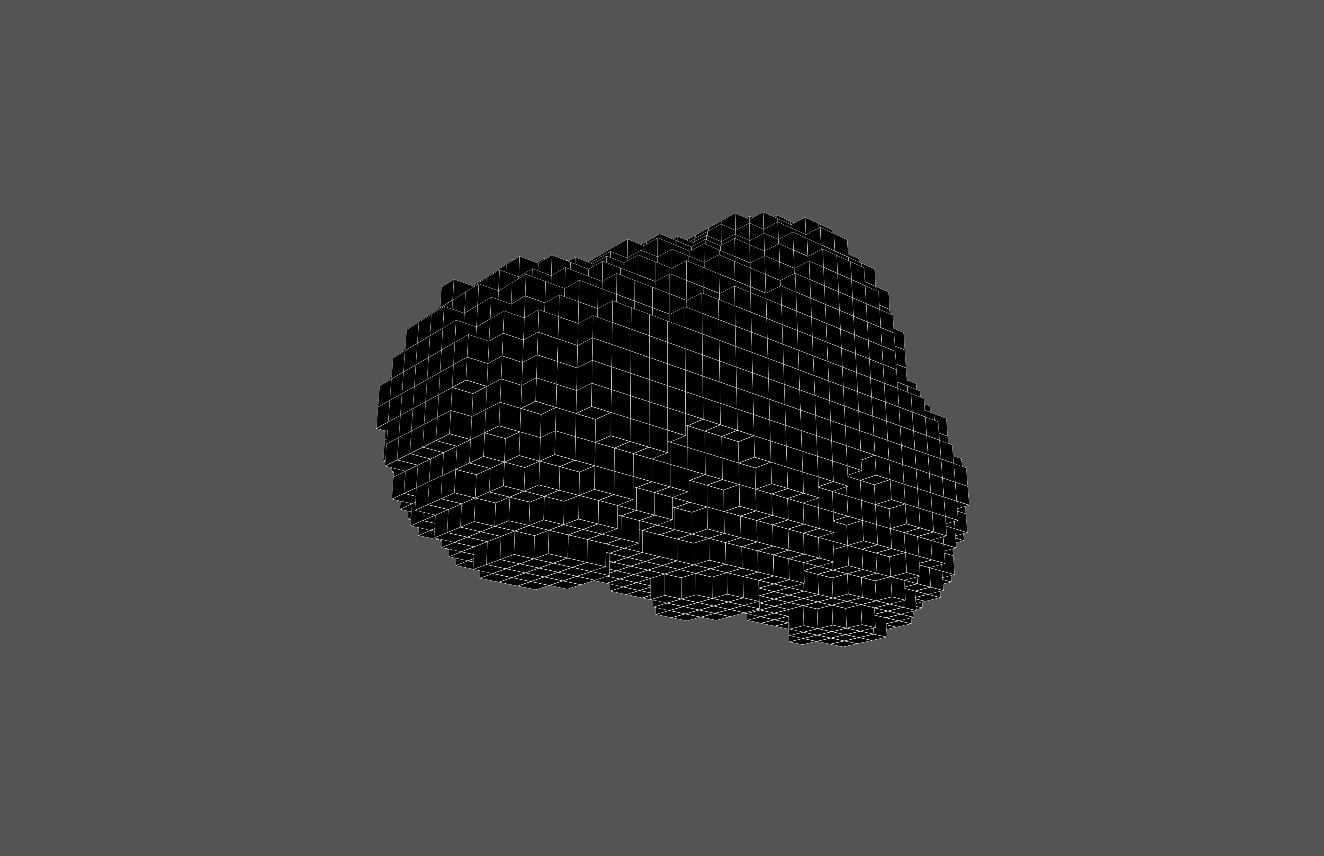 Voxel Style Cloud v2 002 Low-poly 3D model_7
