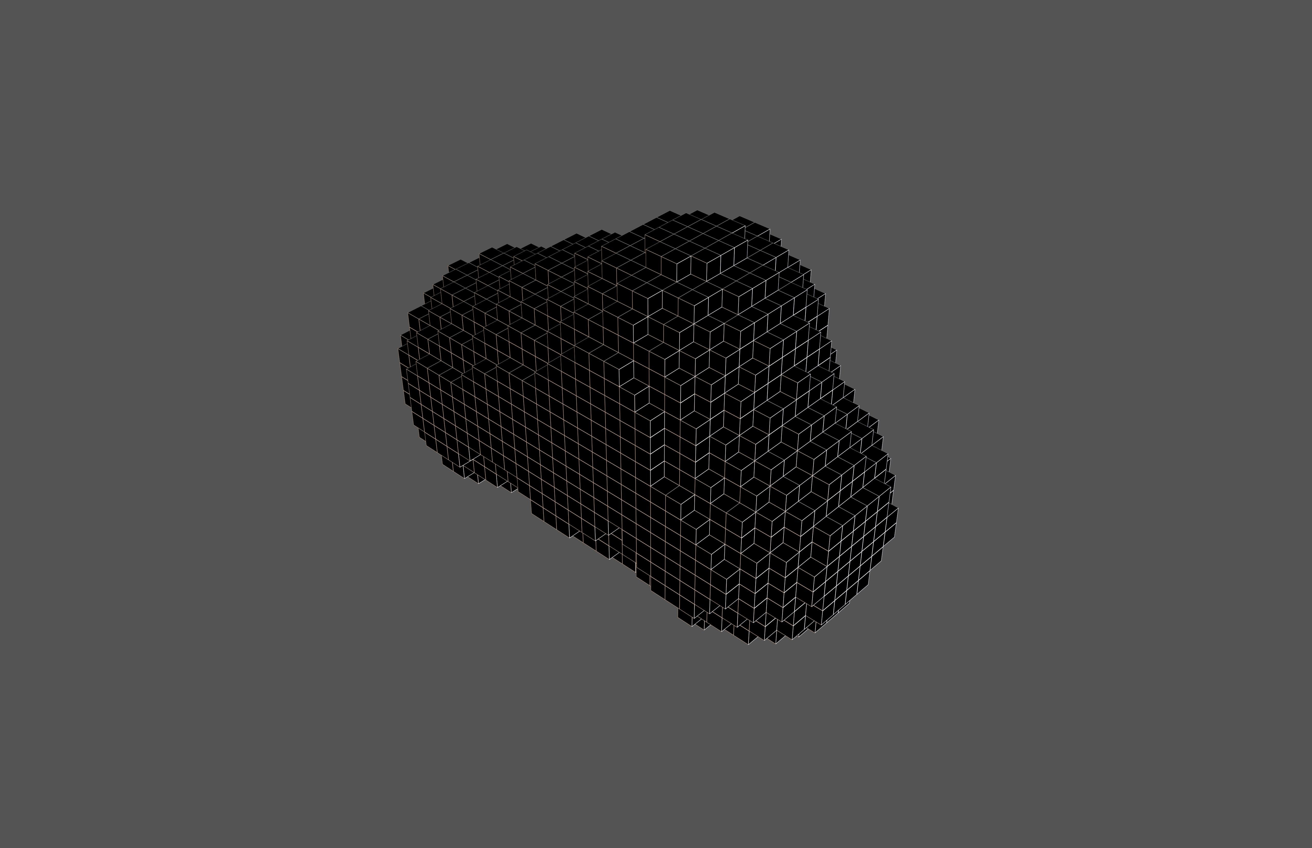 Voxel Style Cloud v2 002 Low-poly 3D model_5