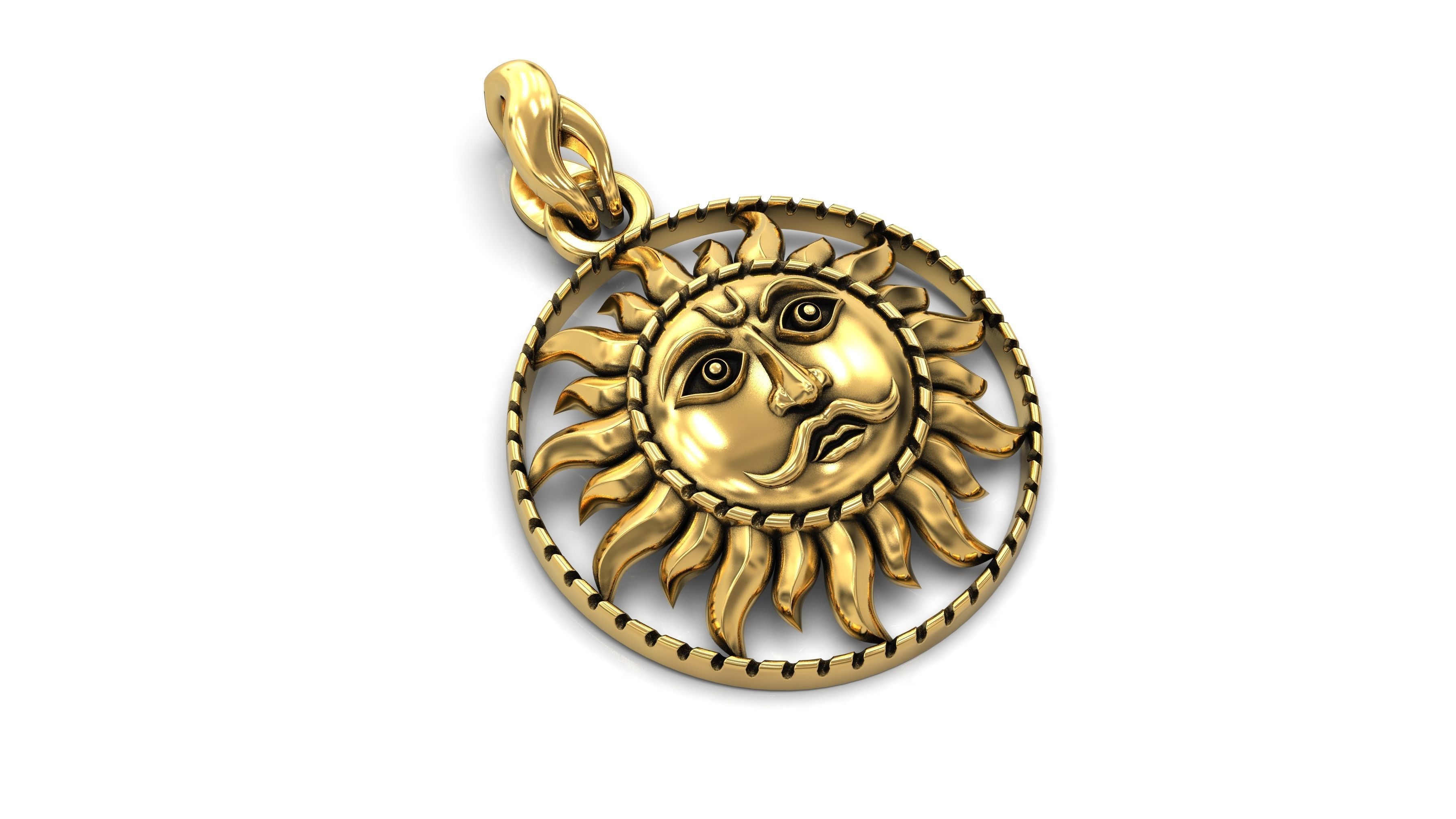 The Sun Pendant 3D print model_5