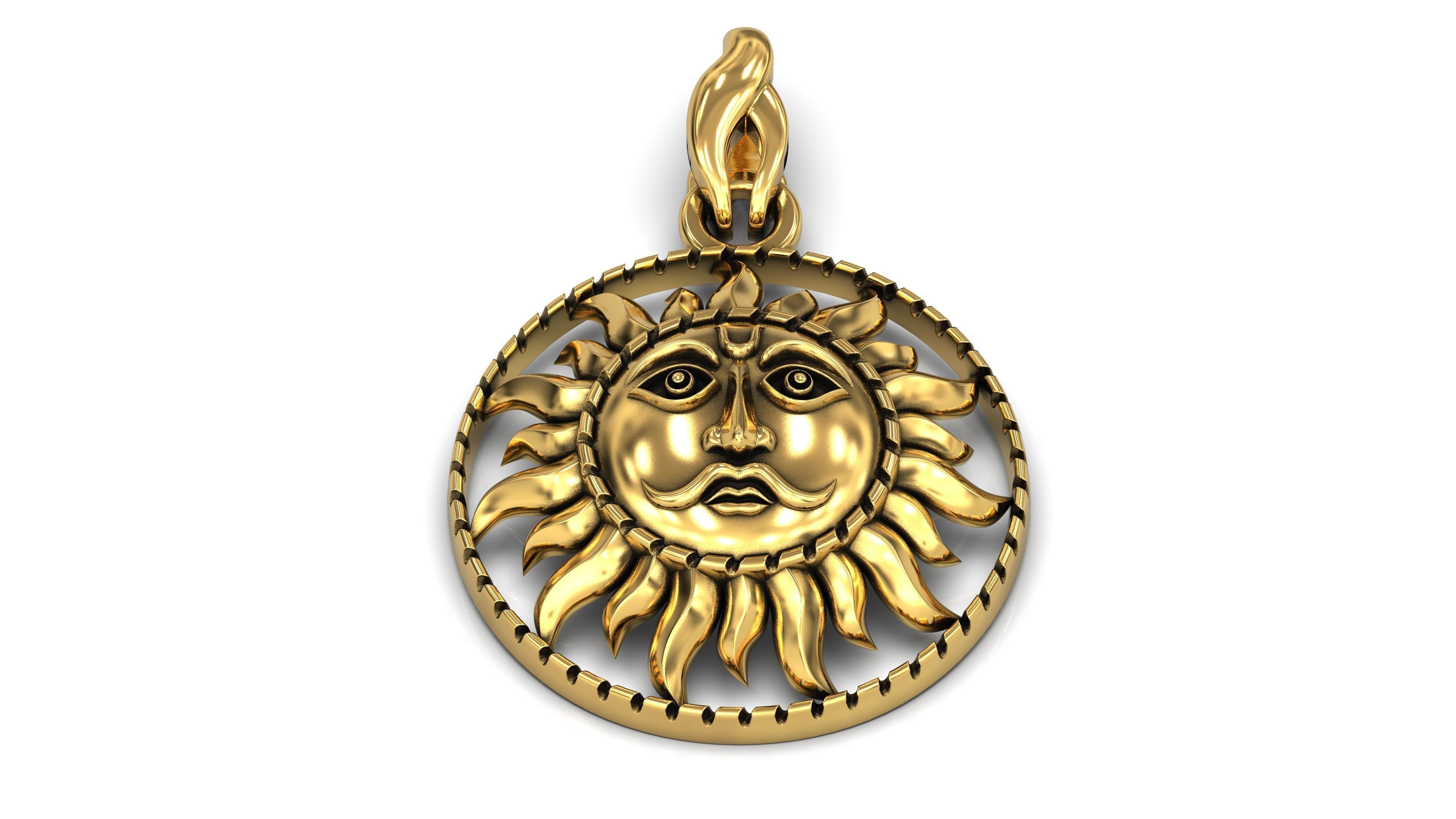 The Sun Pendant 3D print model_1