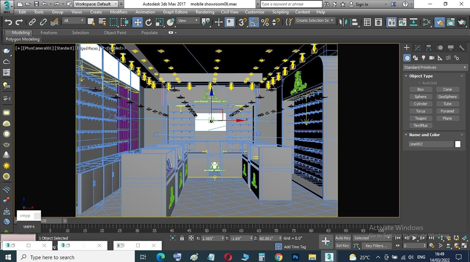 Phone Showroom interior Design 3d model Low-poly 3D model_5