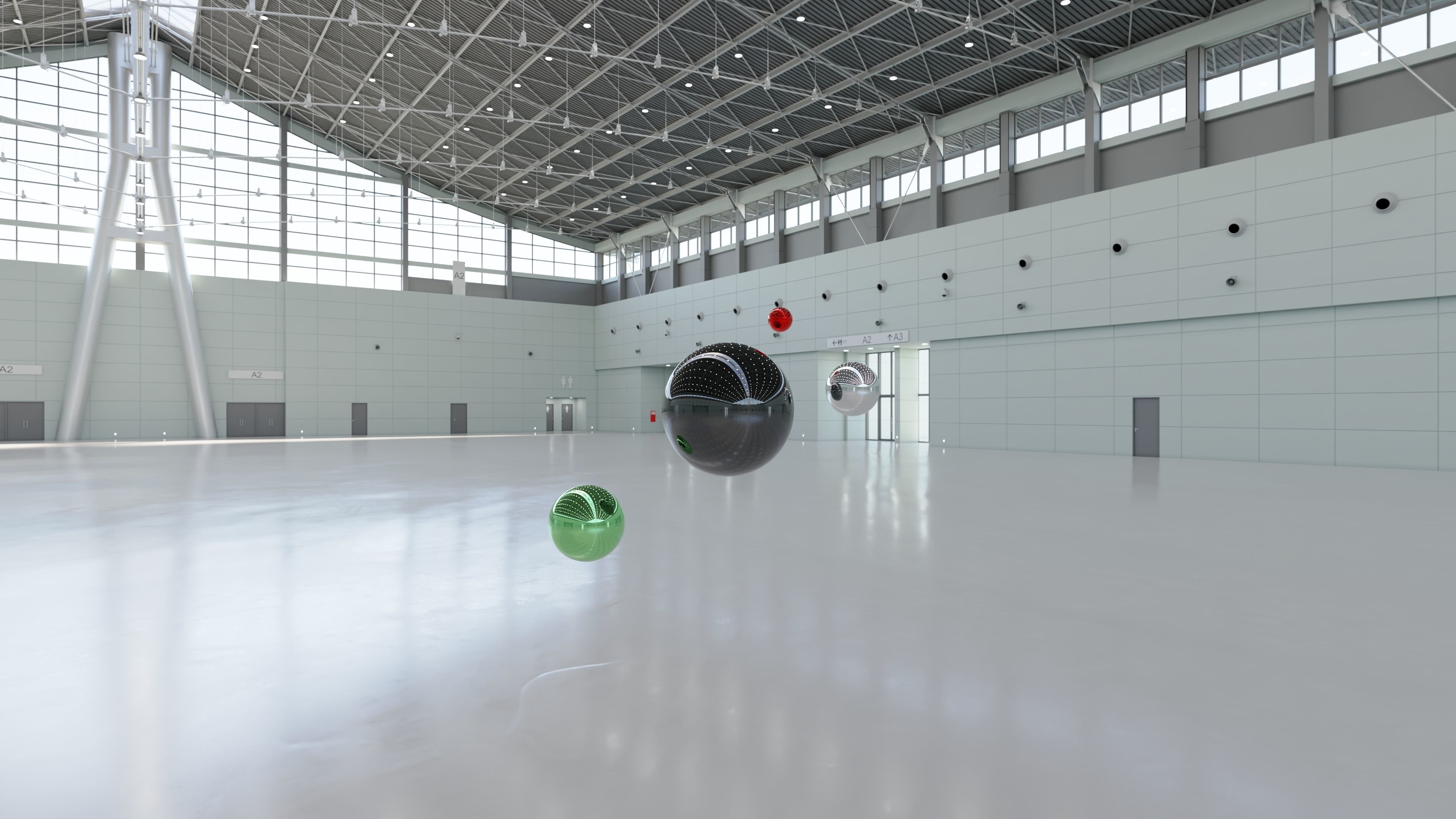 HDRI - Exhibition Hall Interior 1 - 16384x8192 Texture_19