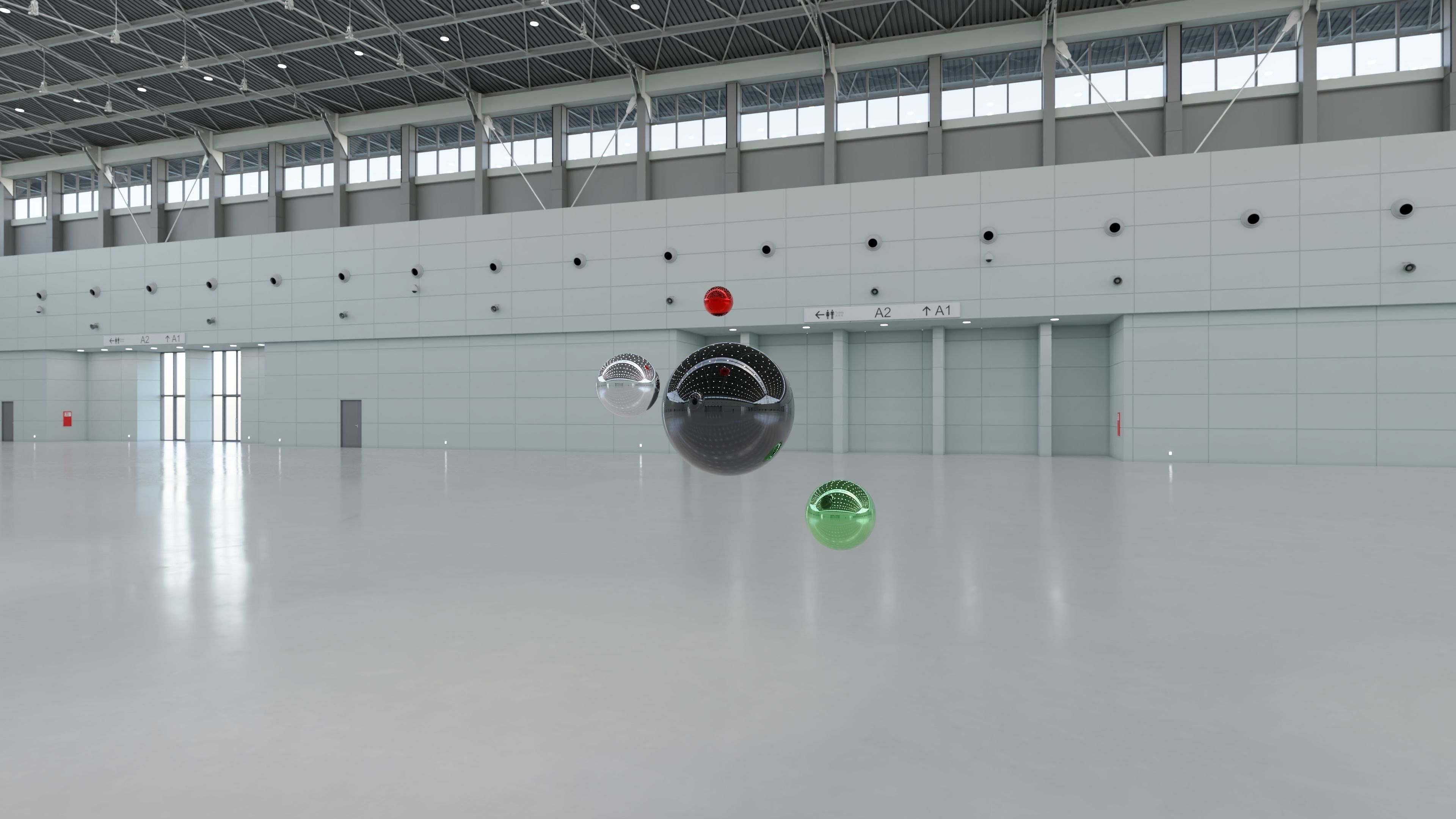 HDRI - Exhibition Hall Interior 1 - 16384x8192 Texture_7