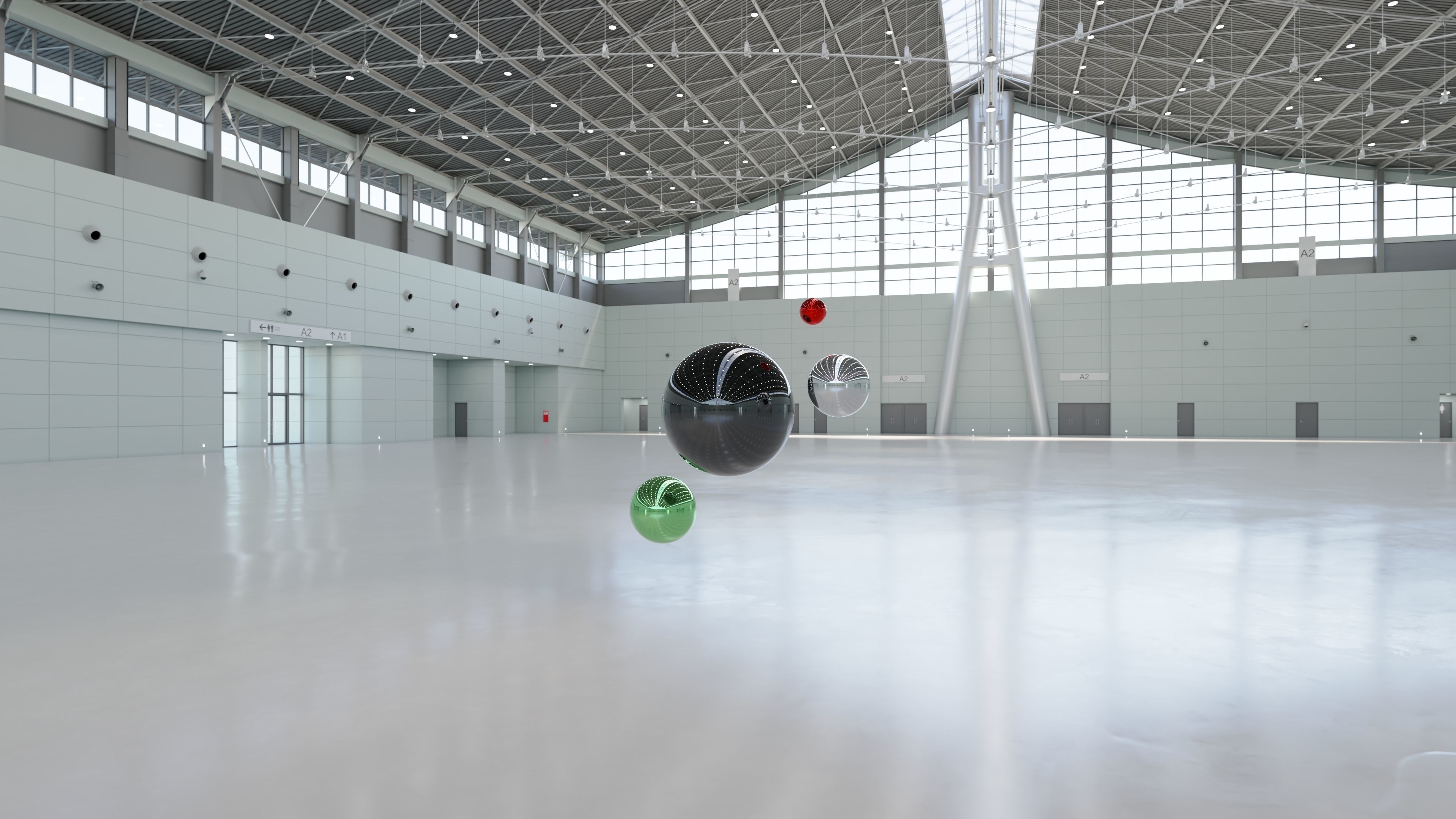 HDRI - Exhibition Hall Interior 1 - 16384x8192 Texture_2