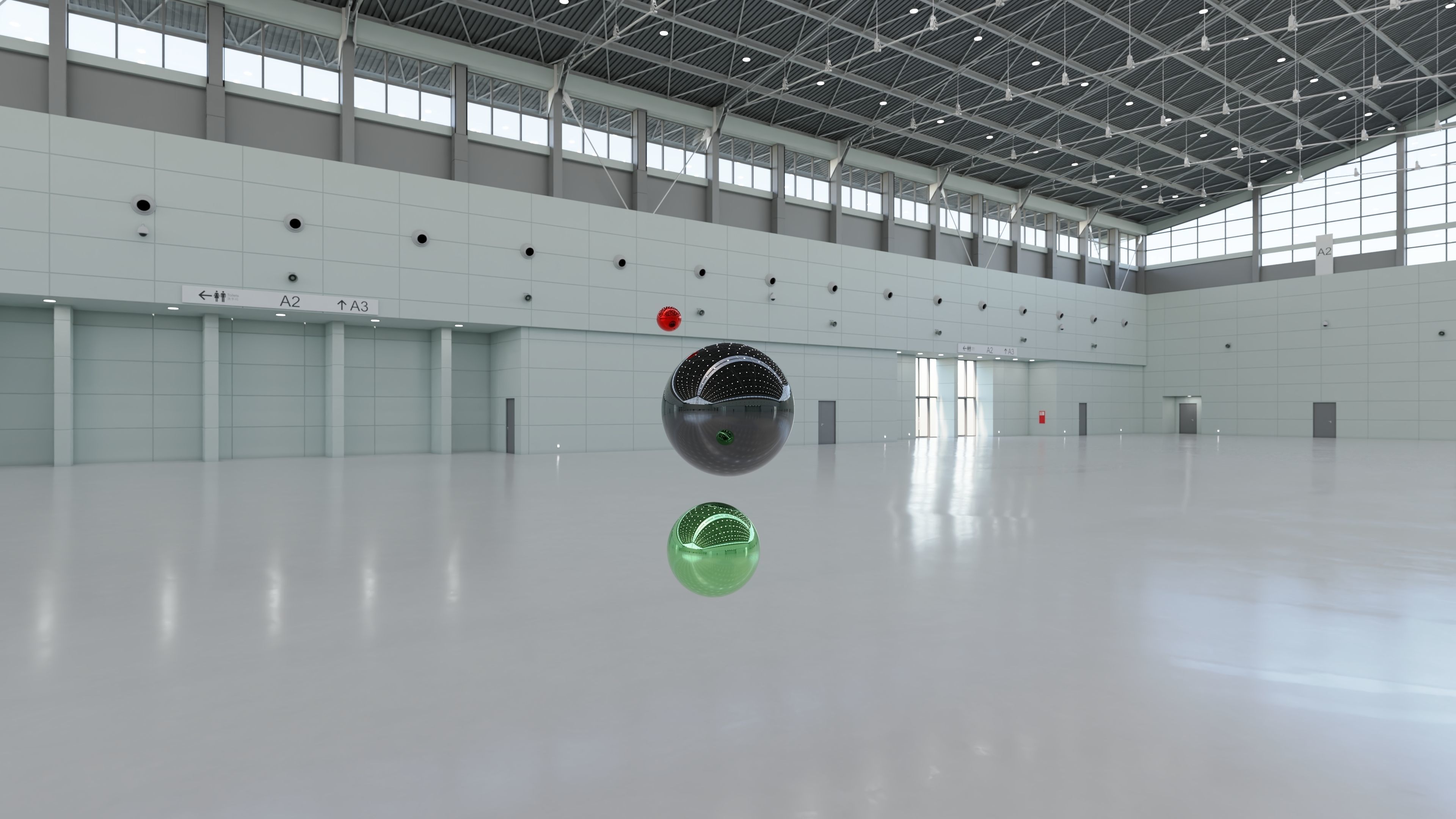 HDRI - Exhibition Hall Interior 1 - 16384x8192 Texture_14