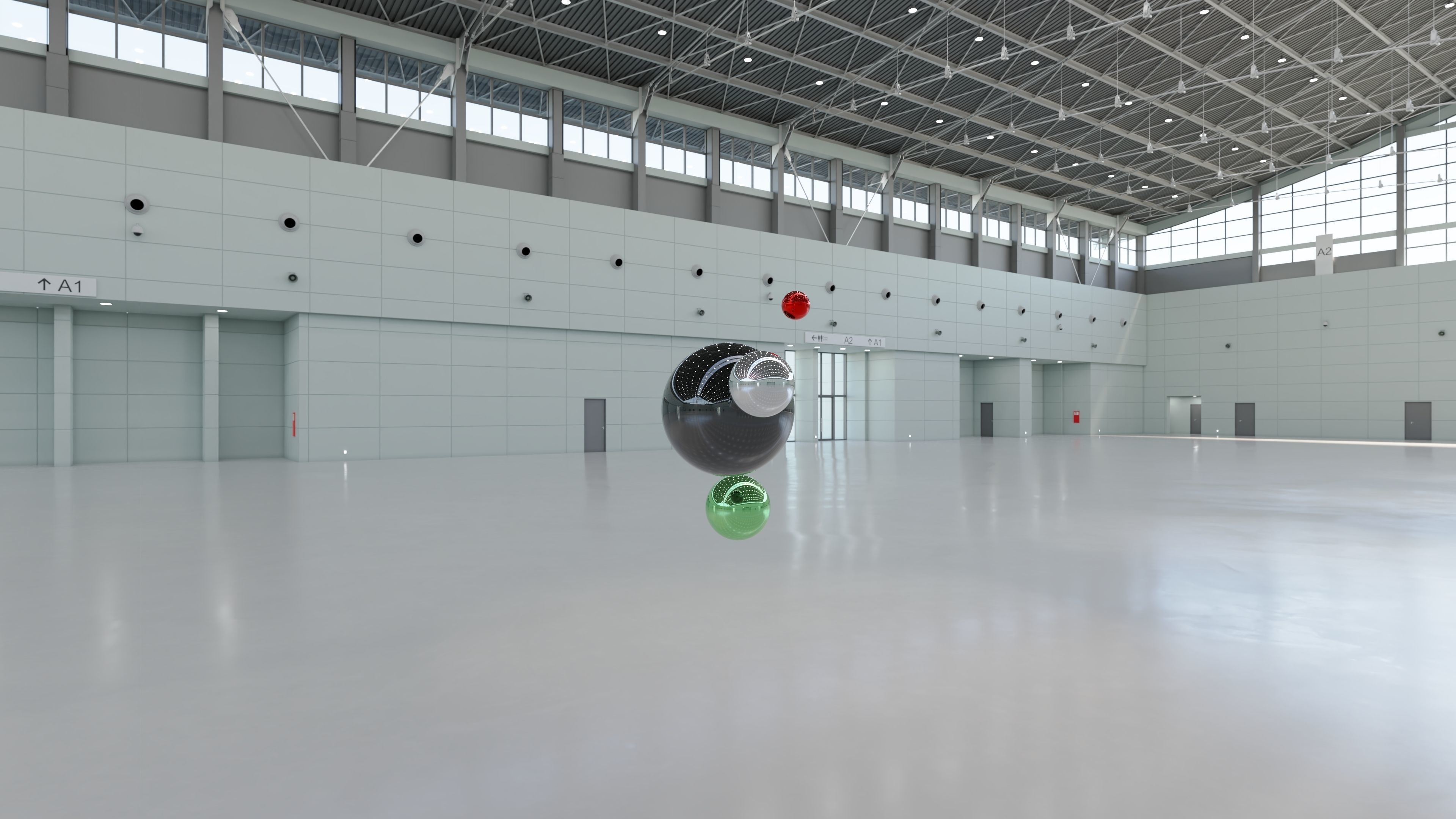 HDRI - Exhibition Hall Interior 1 - 16384x8192 Texture_4