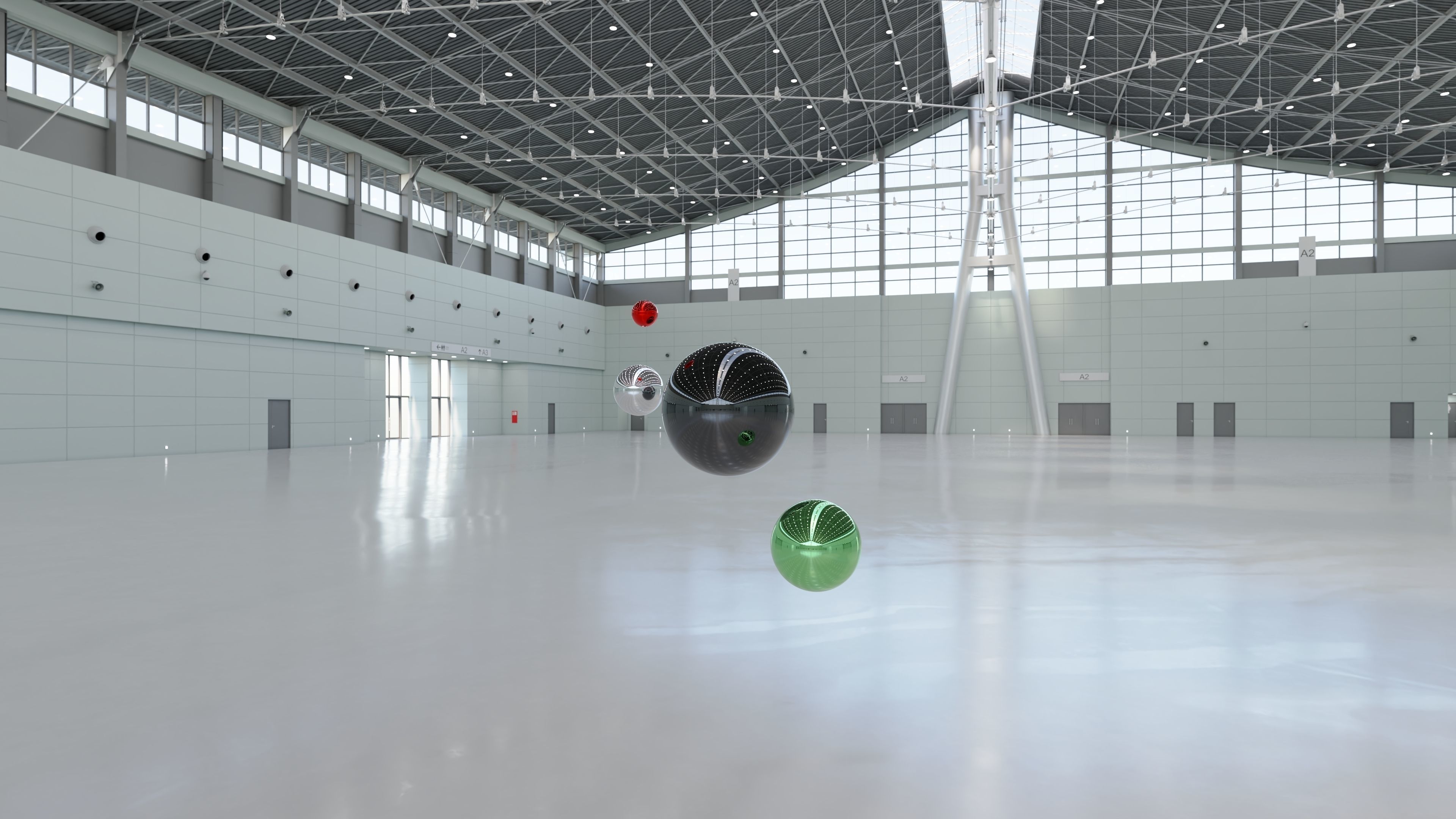 HDRI - Exhibition Hall Interior 1 - 16384x8192 Texture_12