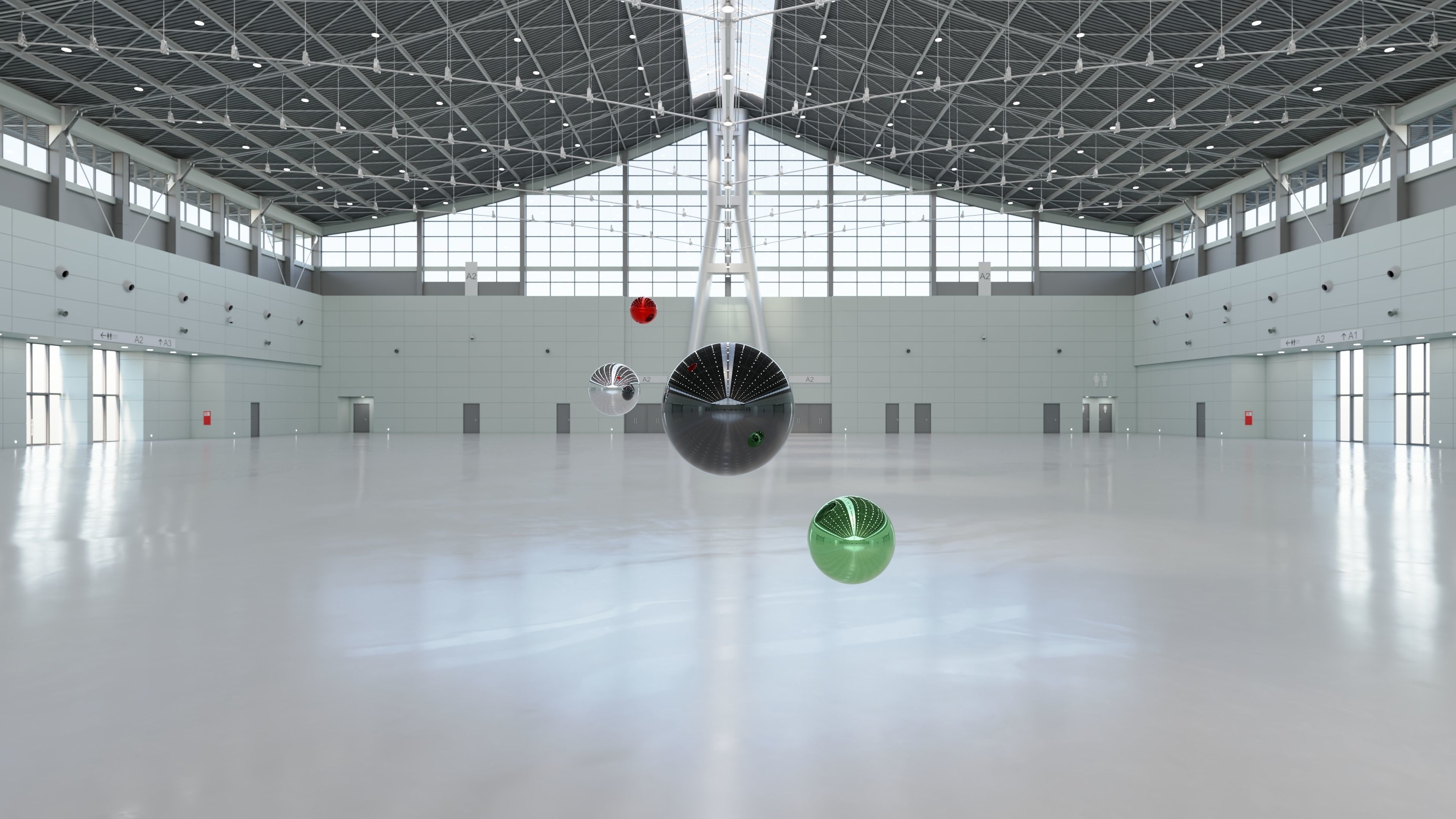 HDRI - Exhibition Hall Interior 1 - 16384x8192 Texture_11