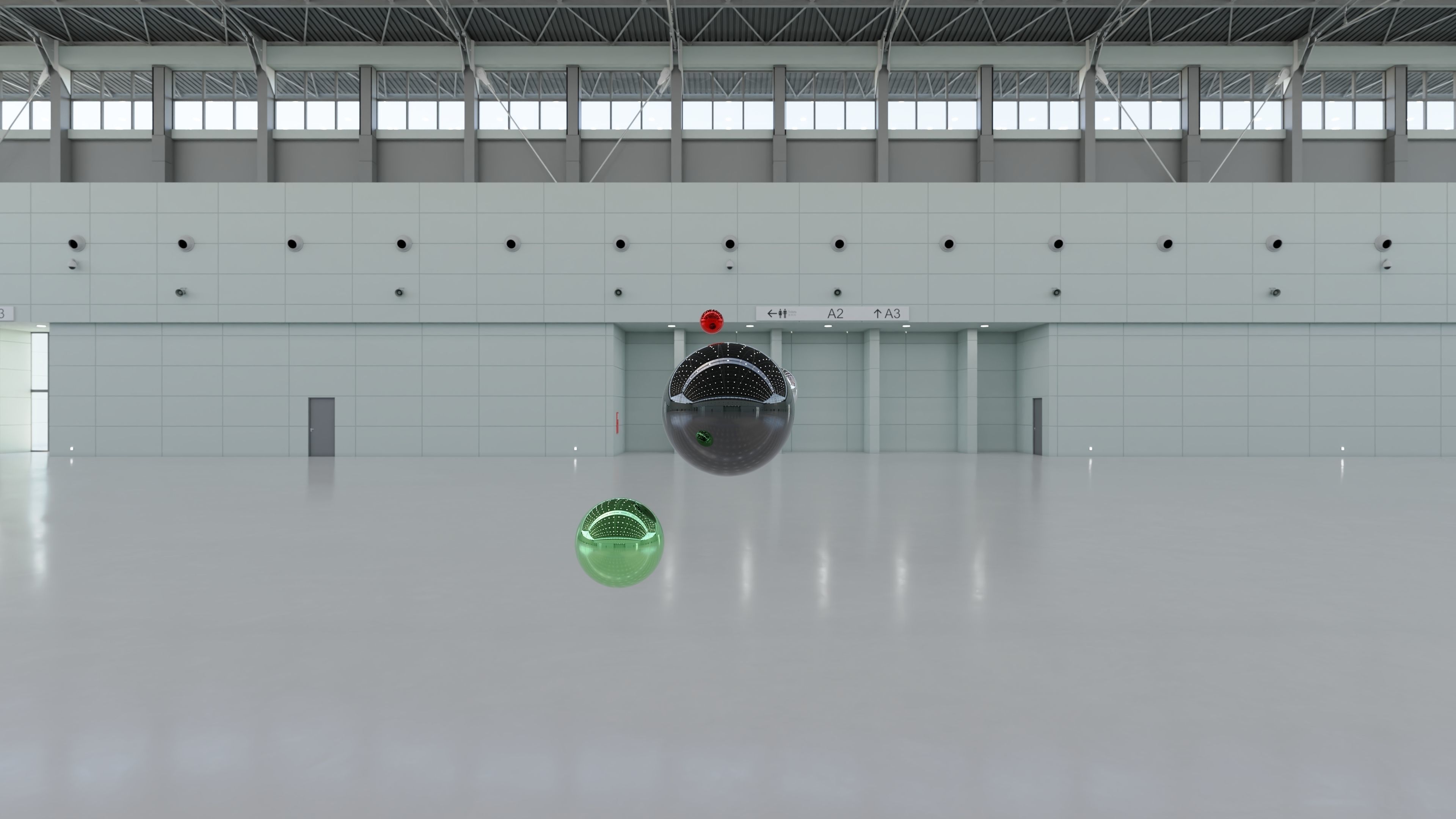 HDRI - Exhibition Hall Interior 1 - 16384x8192 Texture_16