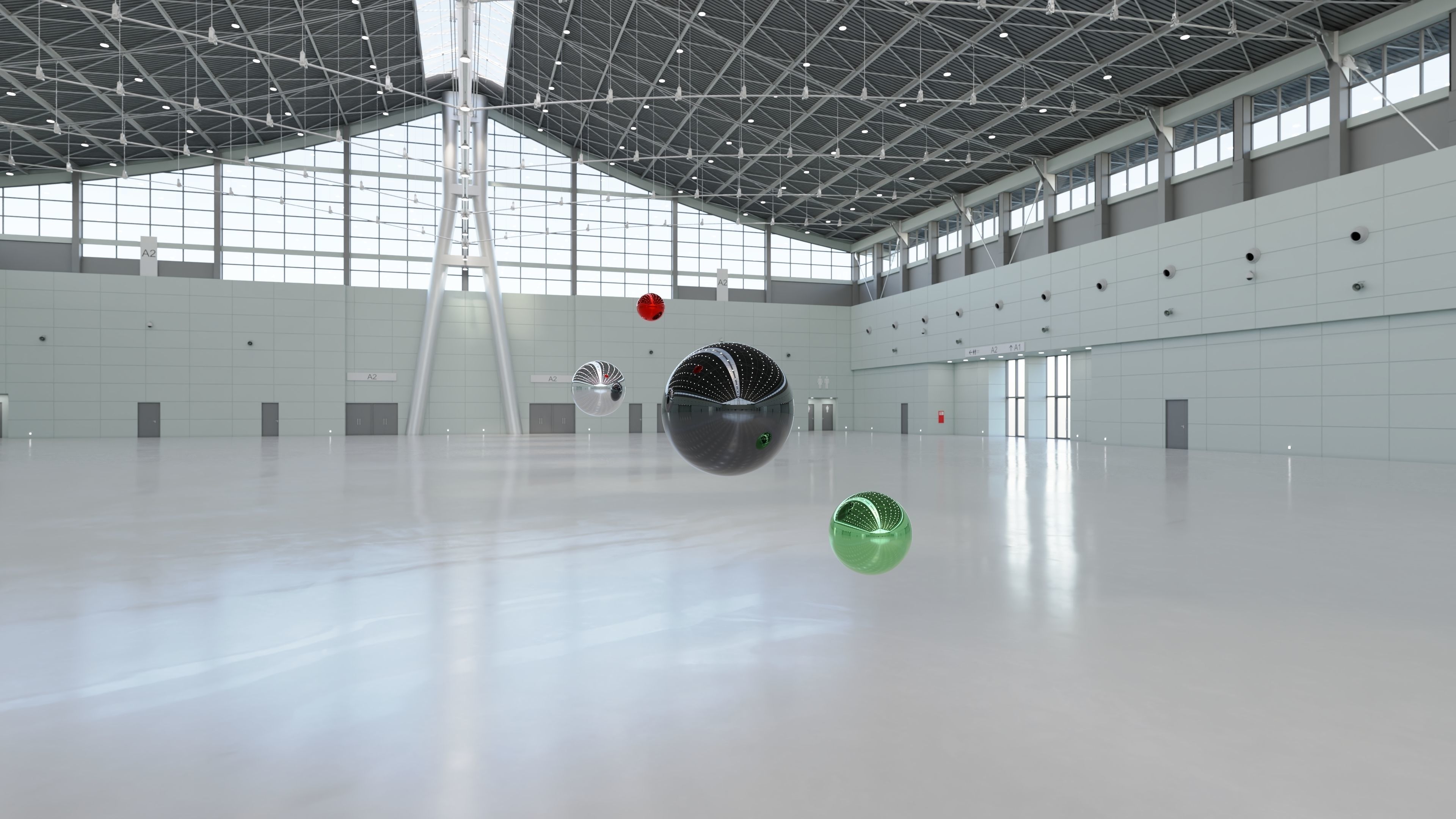 HDRI - Exhibition Hall Interior 1 - 16384x8192 Texture_10