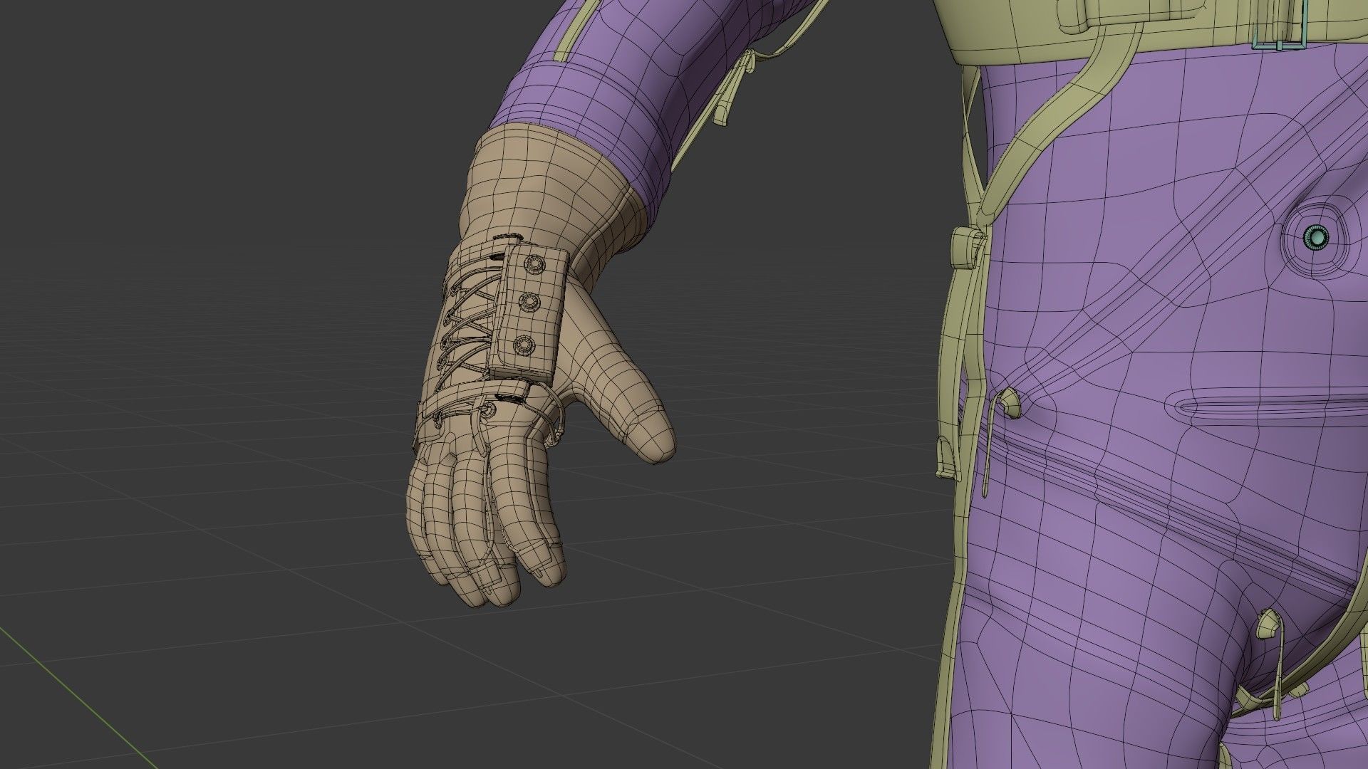 Mercury Navy Mark IV Silver Spacesuit Rigged 3D model_25