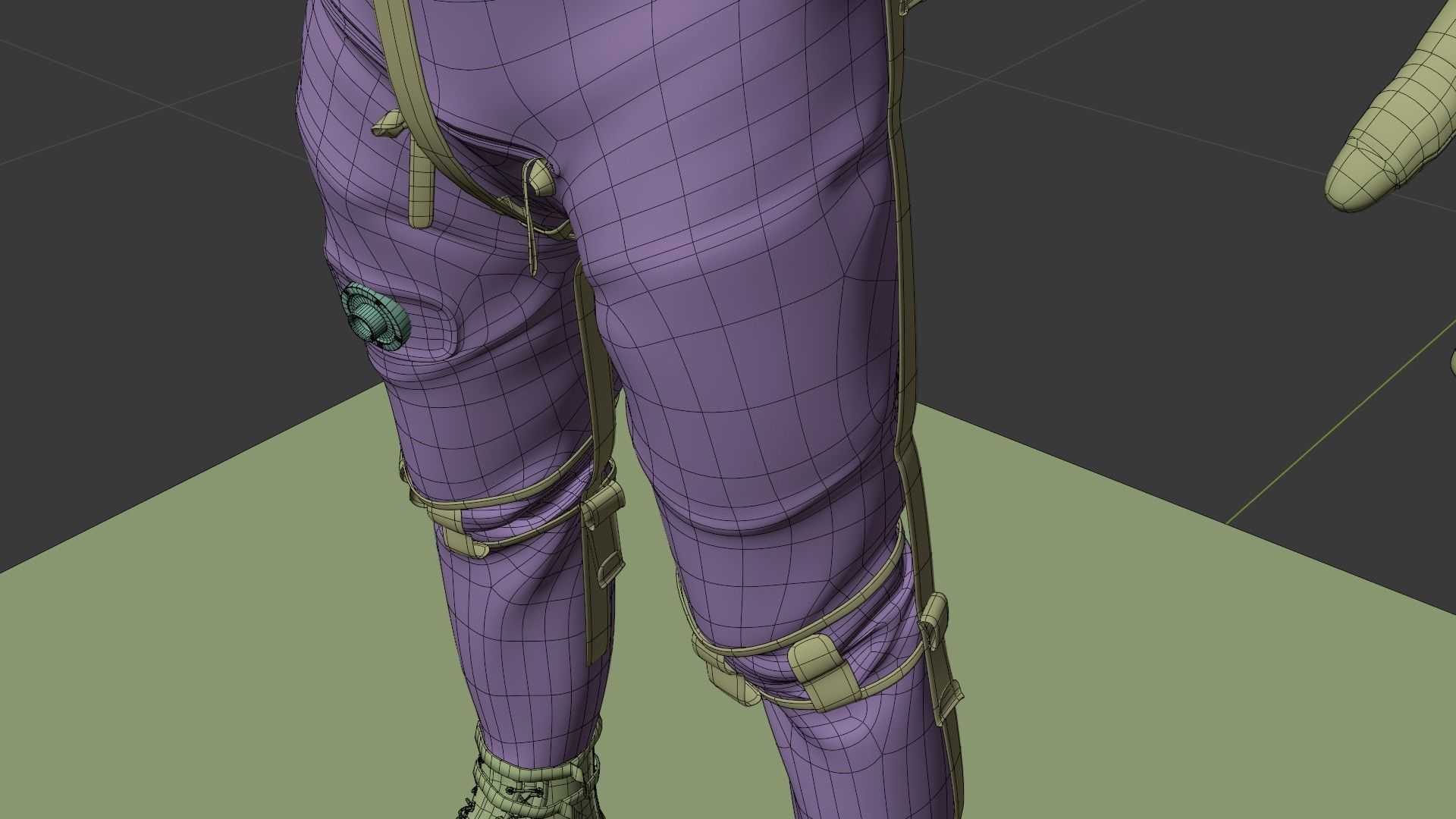 Mercury Navy Mark IV Silver Spacesuit Rigged 3D model_24