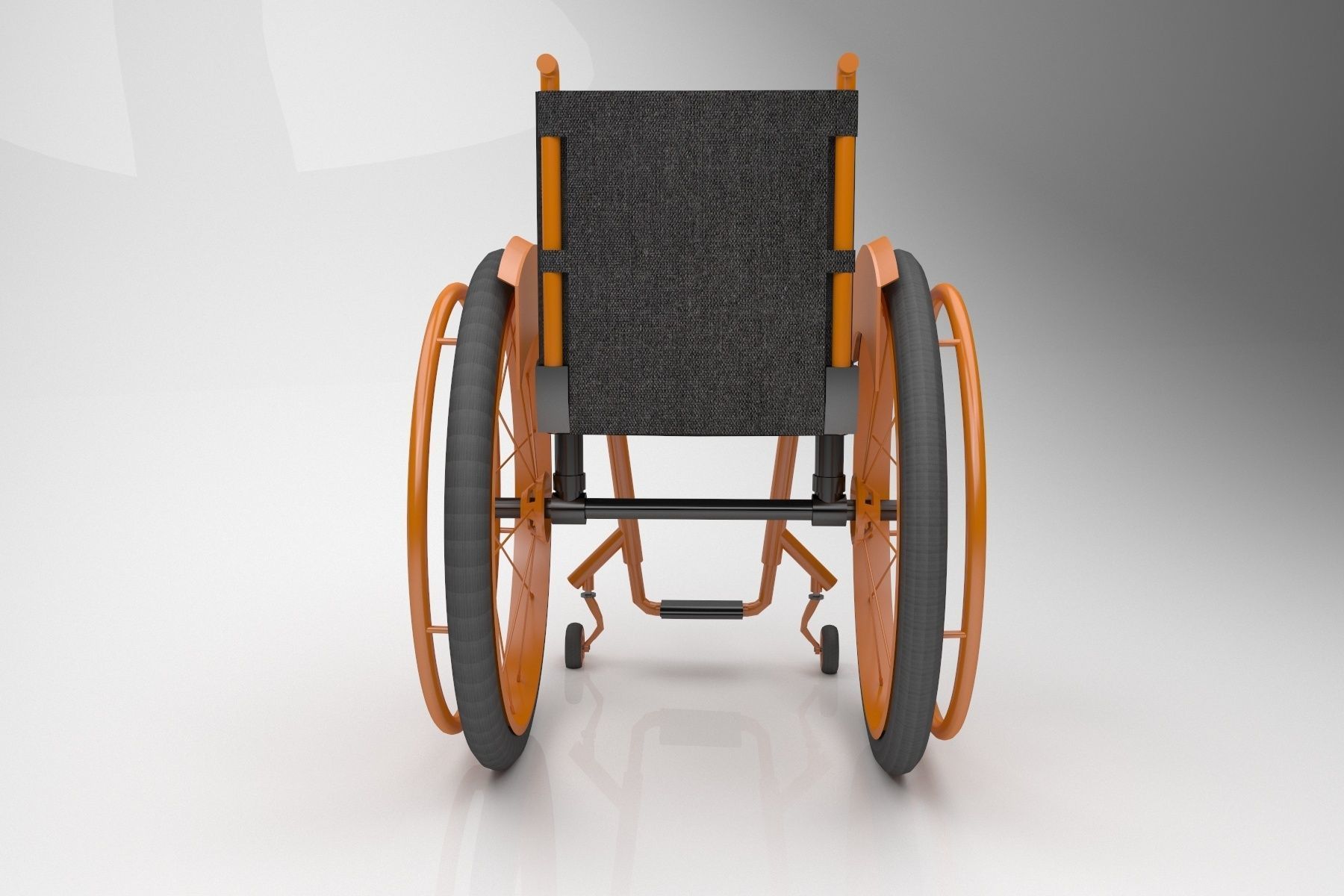 Modern Wheelchair 3D model_3