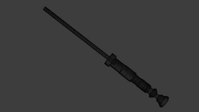lightsaber star wars Low-poly 3D model_1