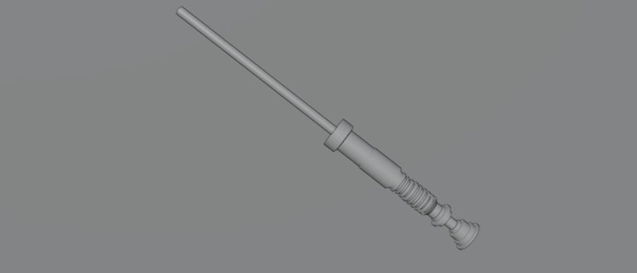 lightsaber star wars Low-poly 3D model_2