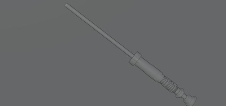 lightsaber star wars Low-poly 3D model_3