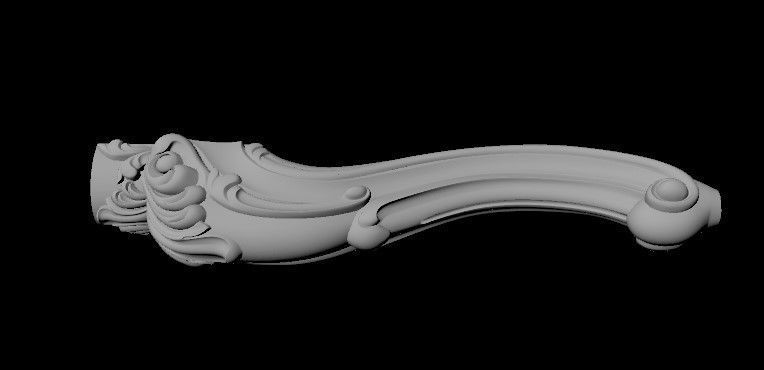 leg High quality 3d models for processing on a cnc machine  3D model_1