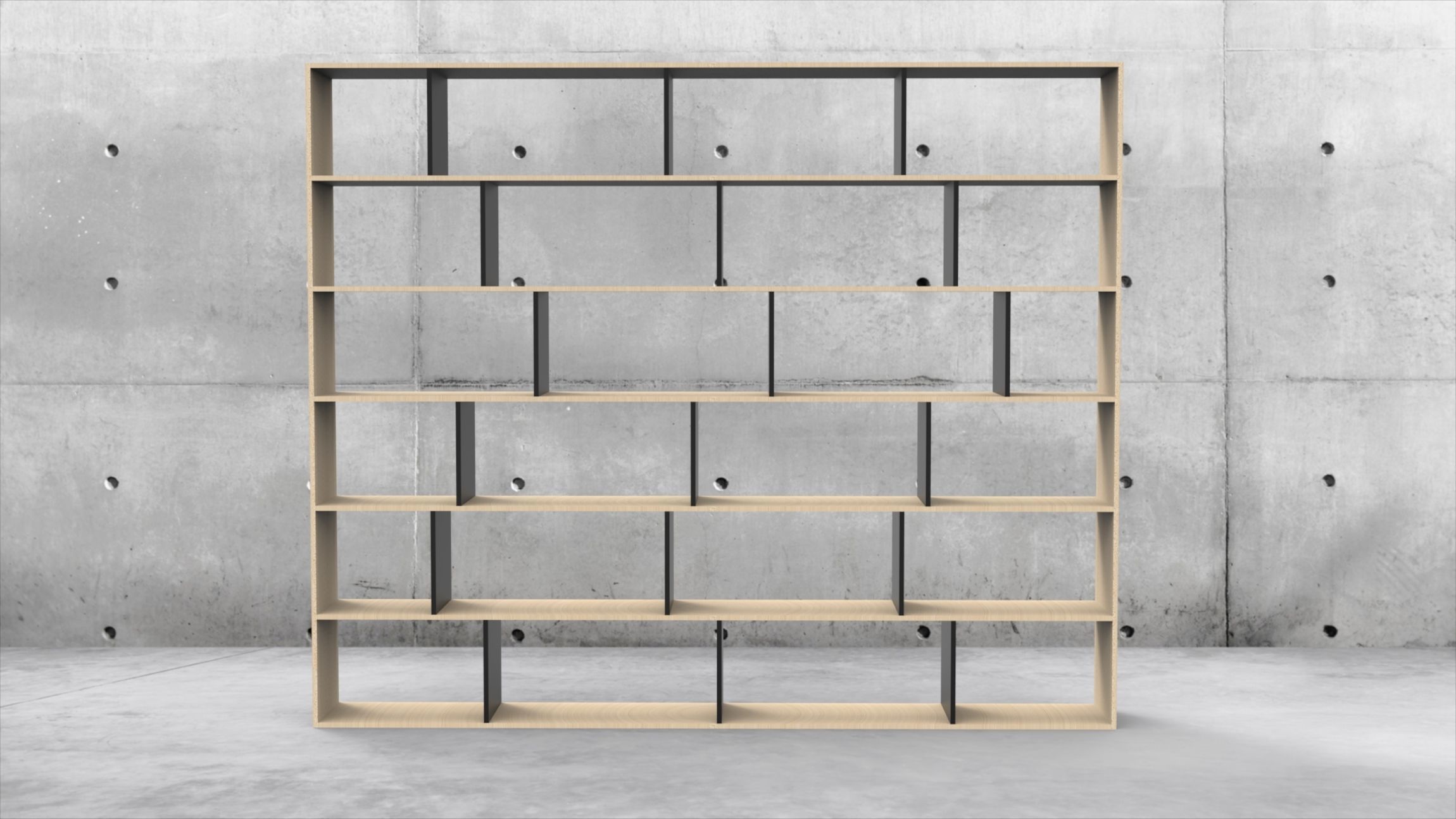 Book shelf 3D model_5