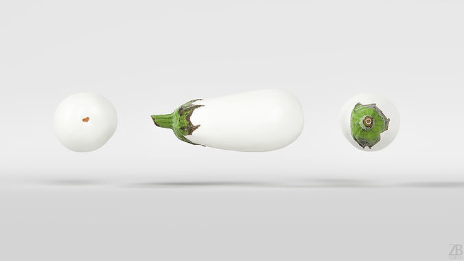 Eggplant 3D model 7