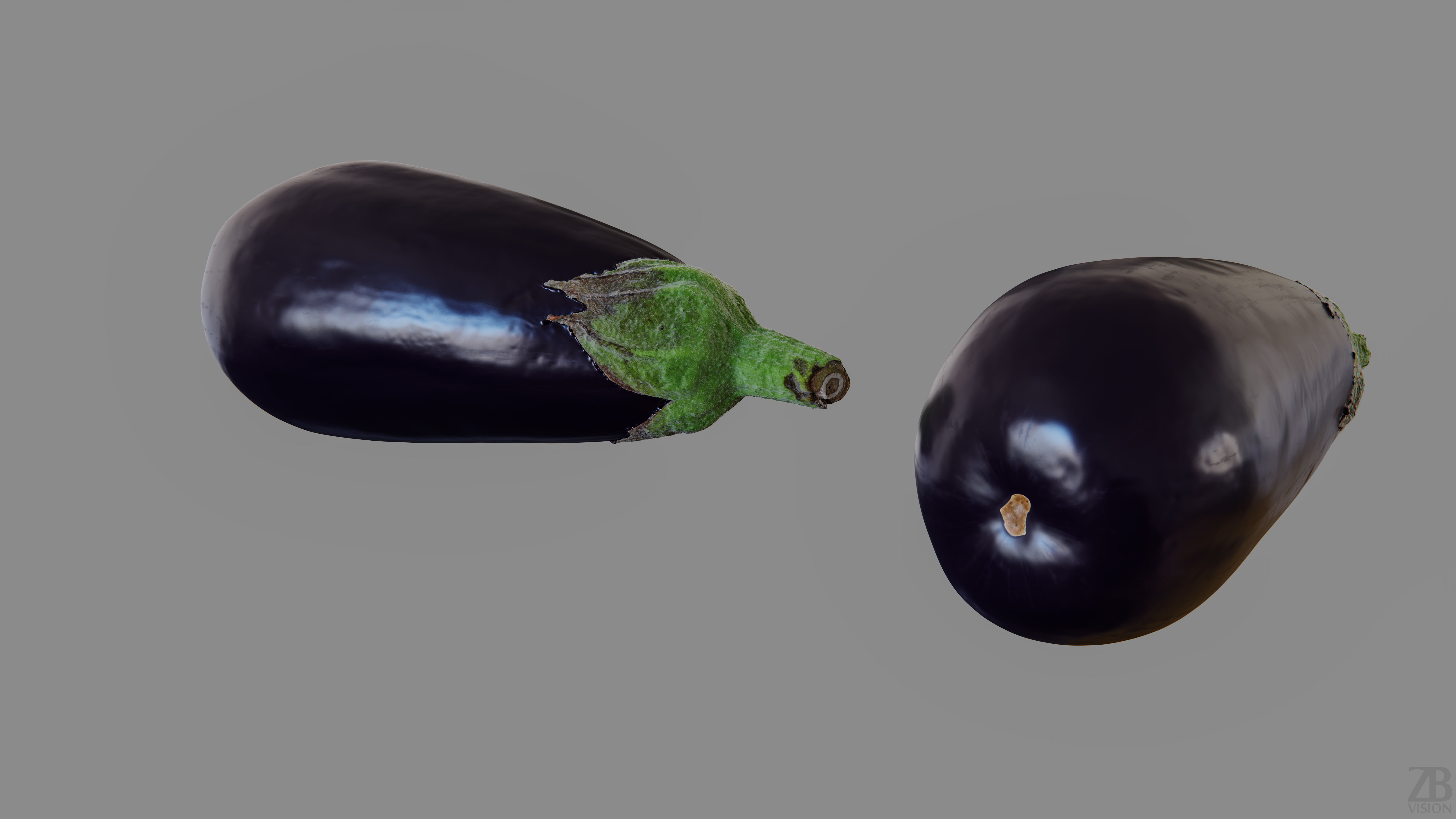 Eggplant 3D model_11
