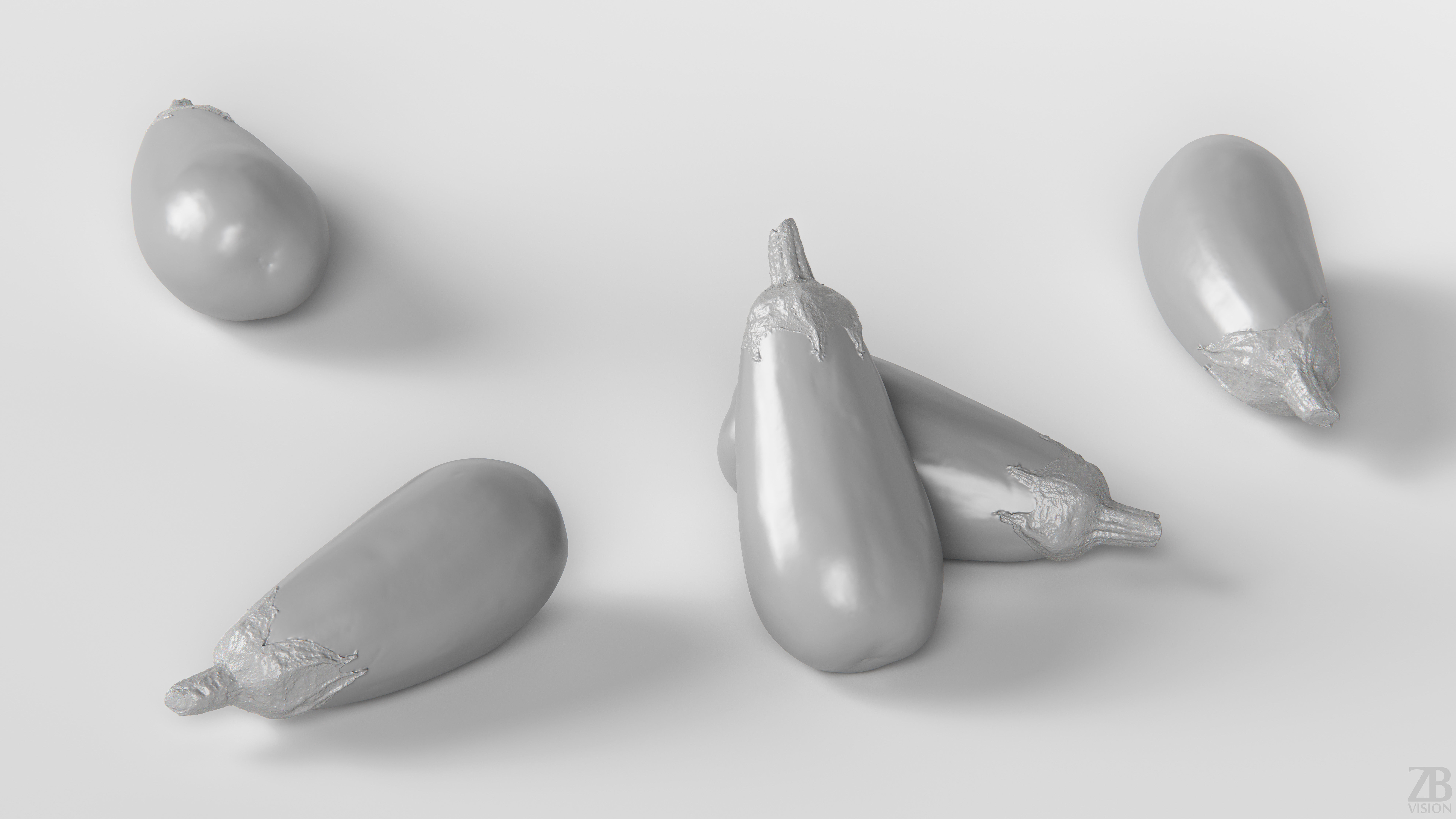 Eggplant 3D model_3