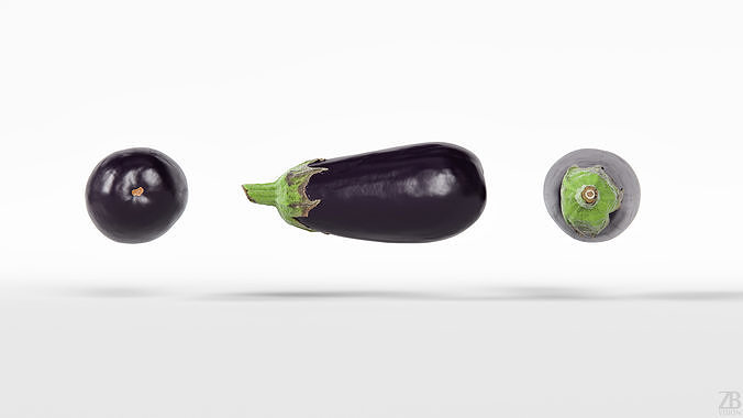 Eggplant 3D model 6