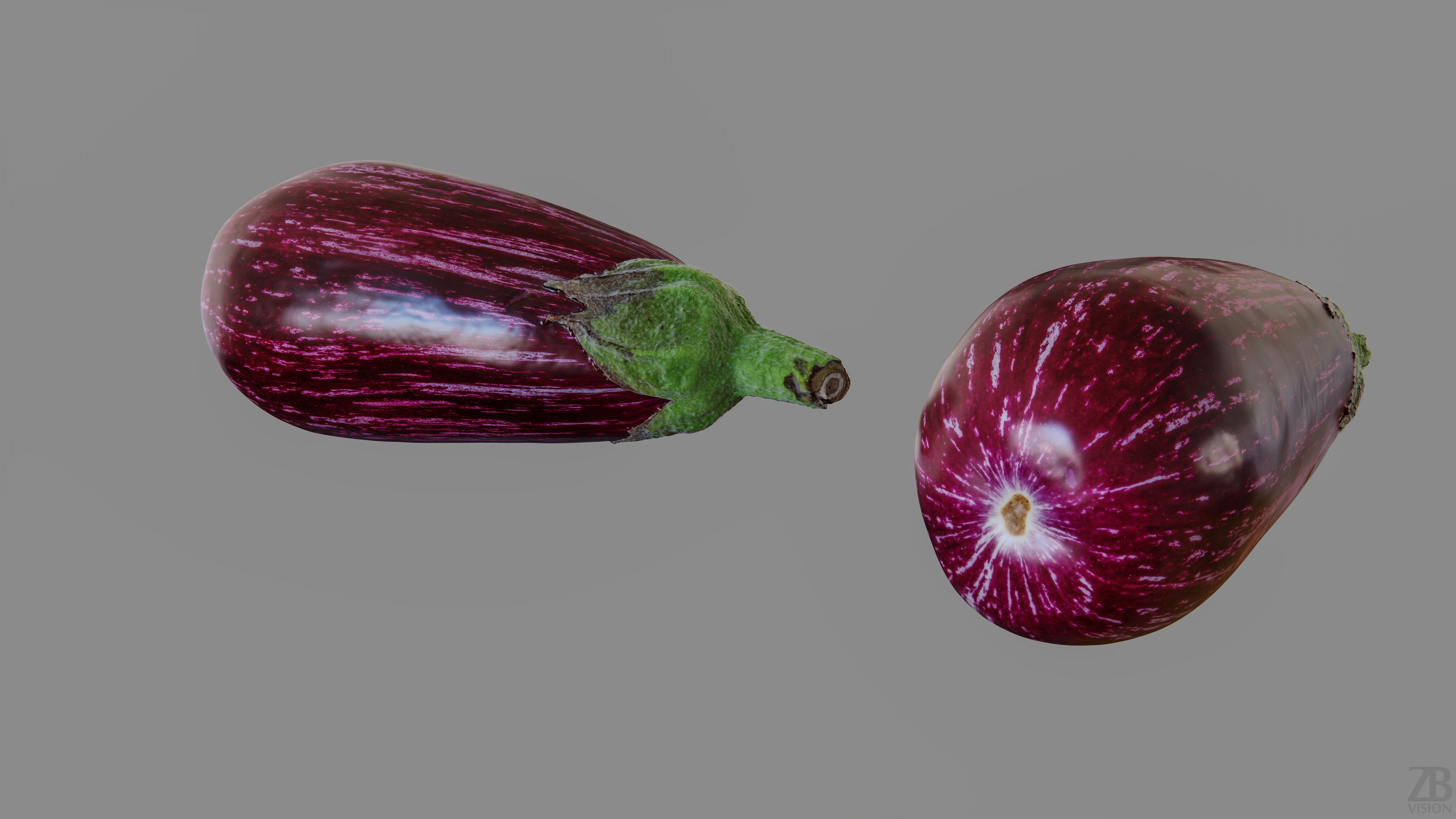 Eggplant 3D model_12