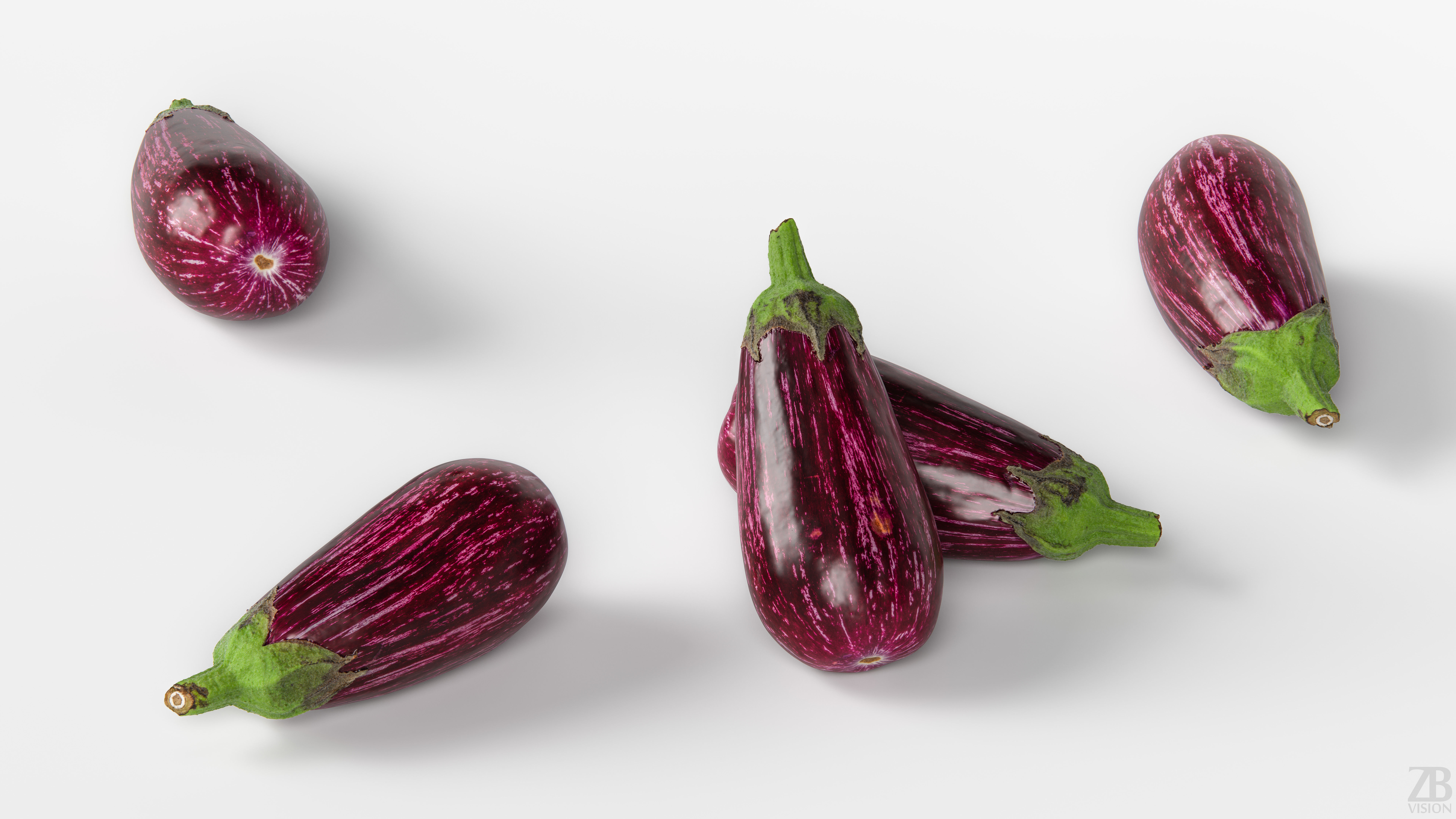 Eggplant 3D model_2