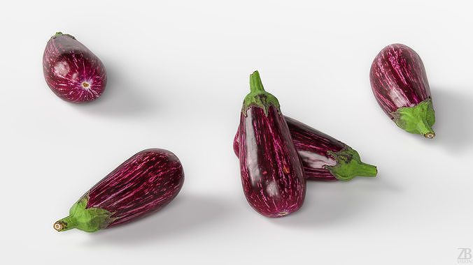 Eggplant 3D model 3