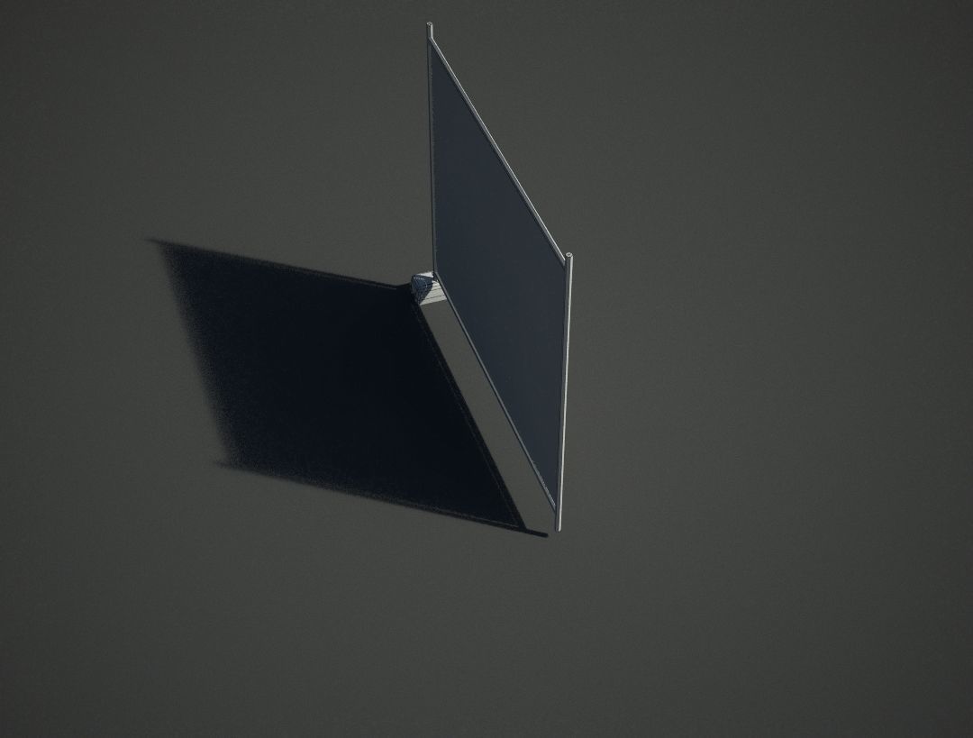 Mesh Heras Fence Low-poly 3D model_6