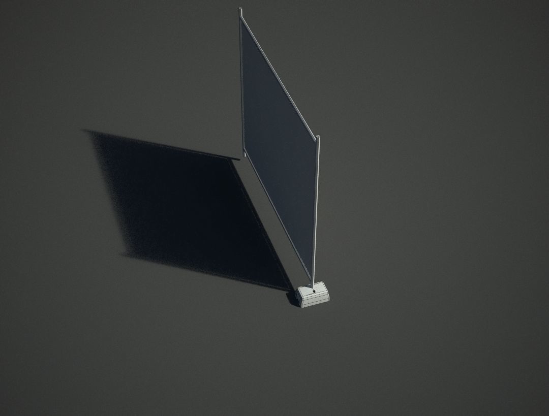 Mesh Heras Fence Low-poly 3D model_5