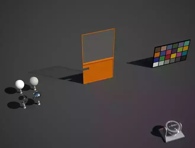 Mesh Door Low-poly 3D model